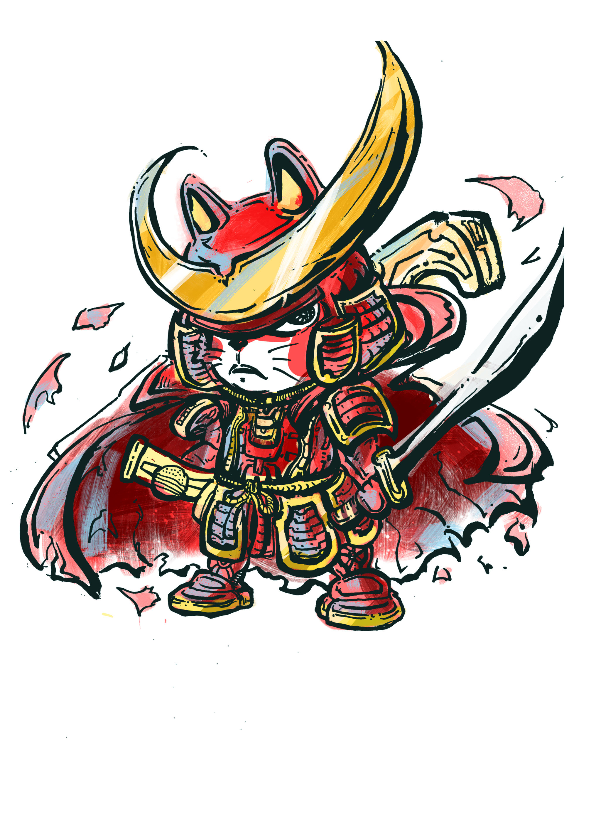 武士猫 - yumsing - 原创作品 - 视觉中国(shijueme)