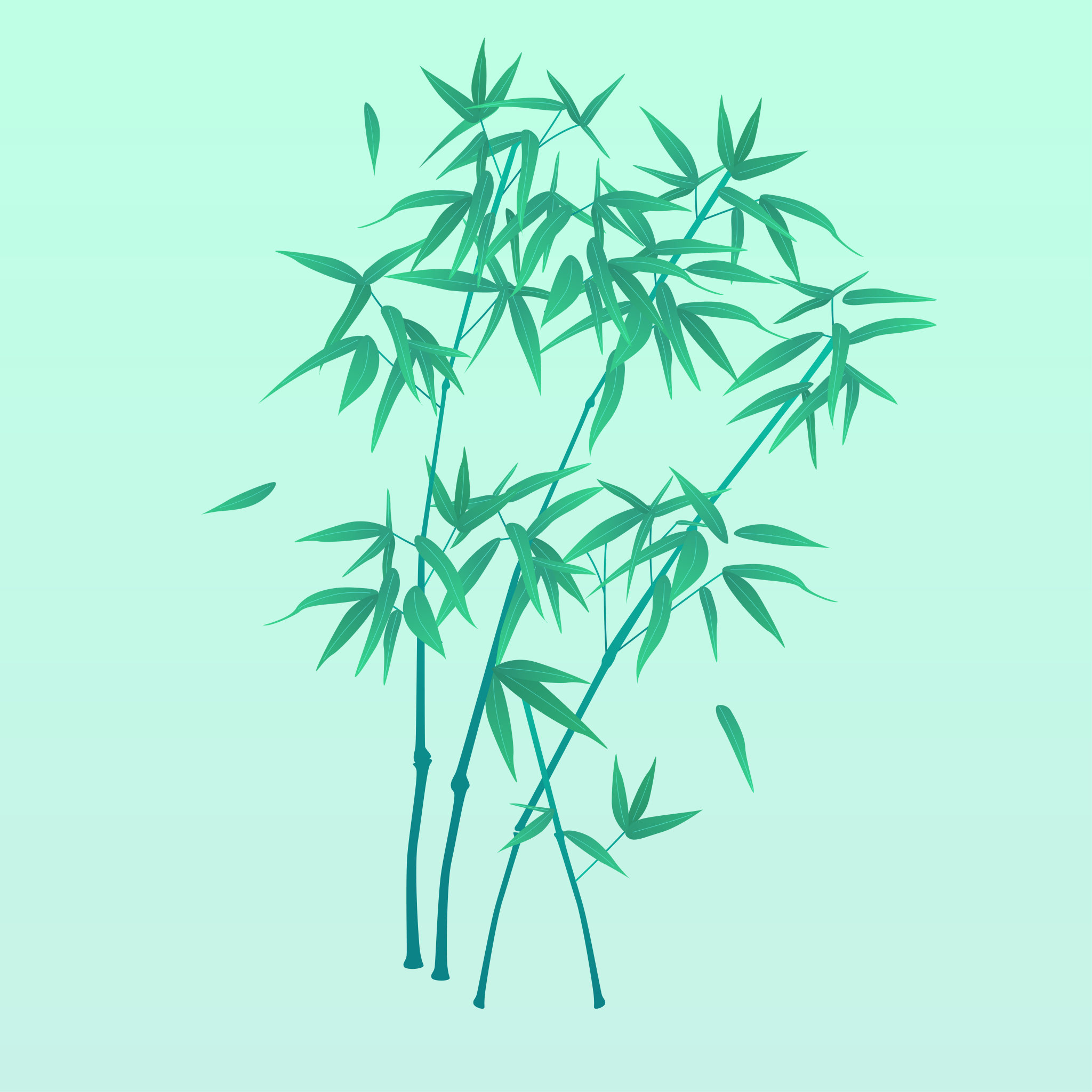 卡通端午节传统节日竹子中国风矢量插画素材