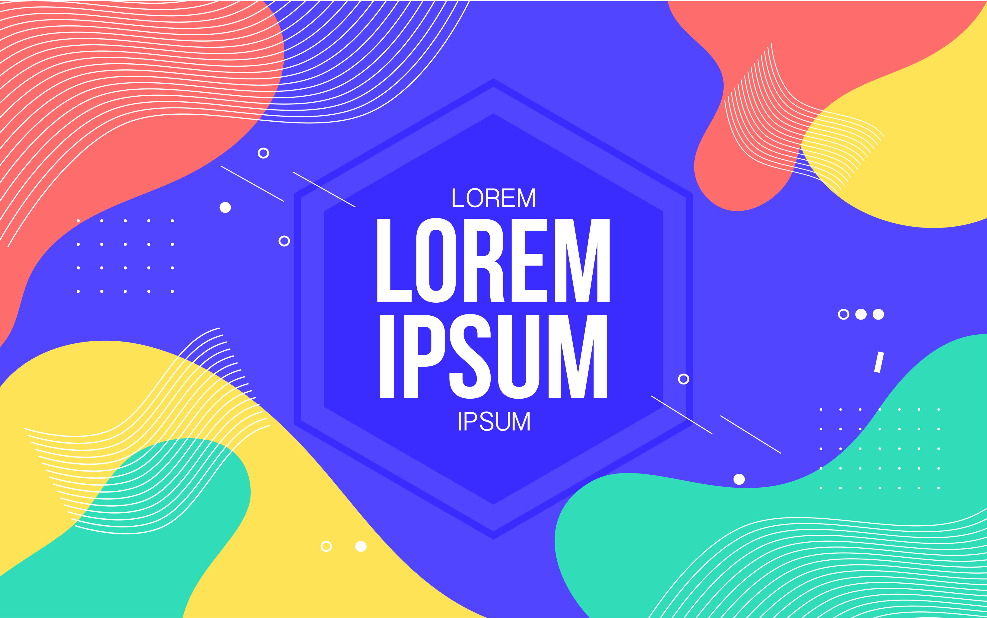 孟菲斯几何纹理形状多彩抽象图案背景素材