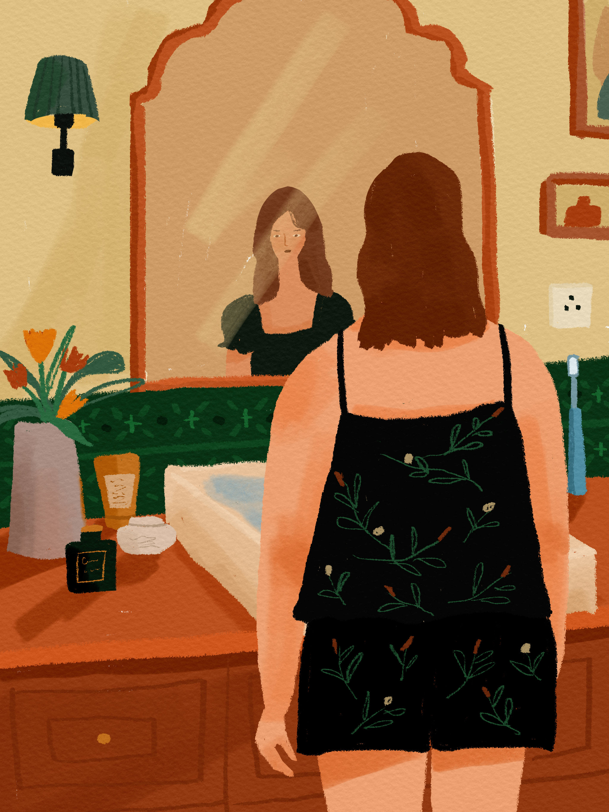 镜中人 - 茶茶和kiko - 原创作品 - 视觉中国(爱视觉)