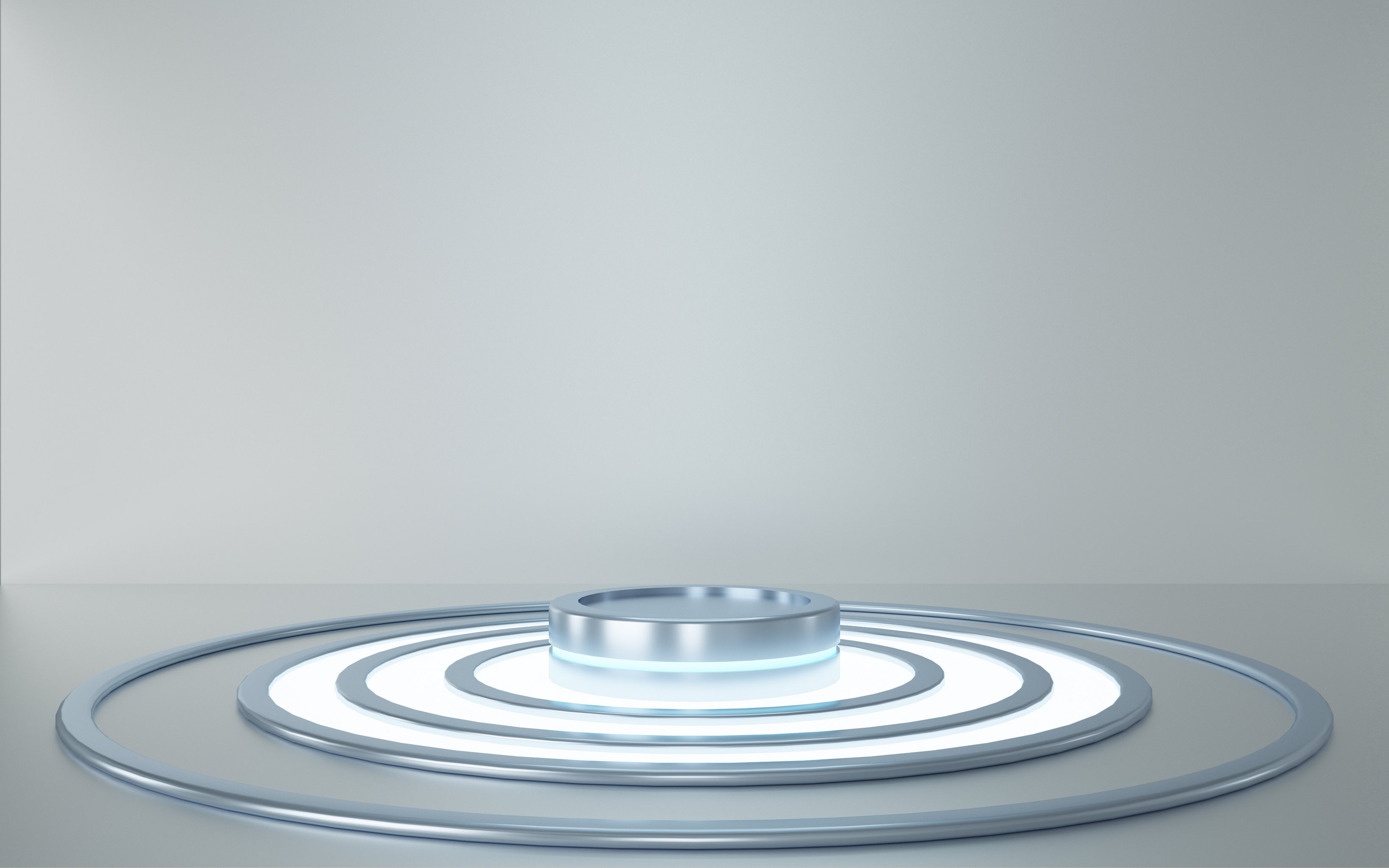 白色环状几何体背景3d渲染