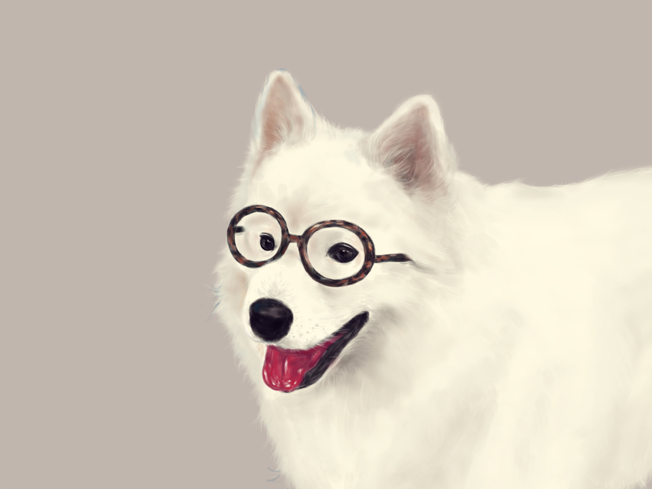 萨摩耶 - godot - 原创作品 - 视觉中国(shijueme)