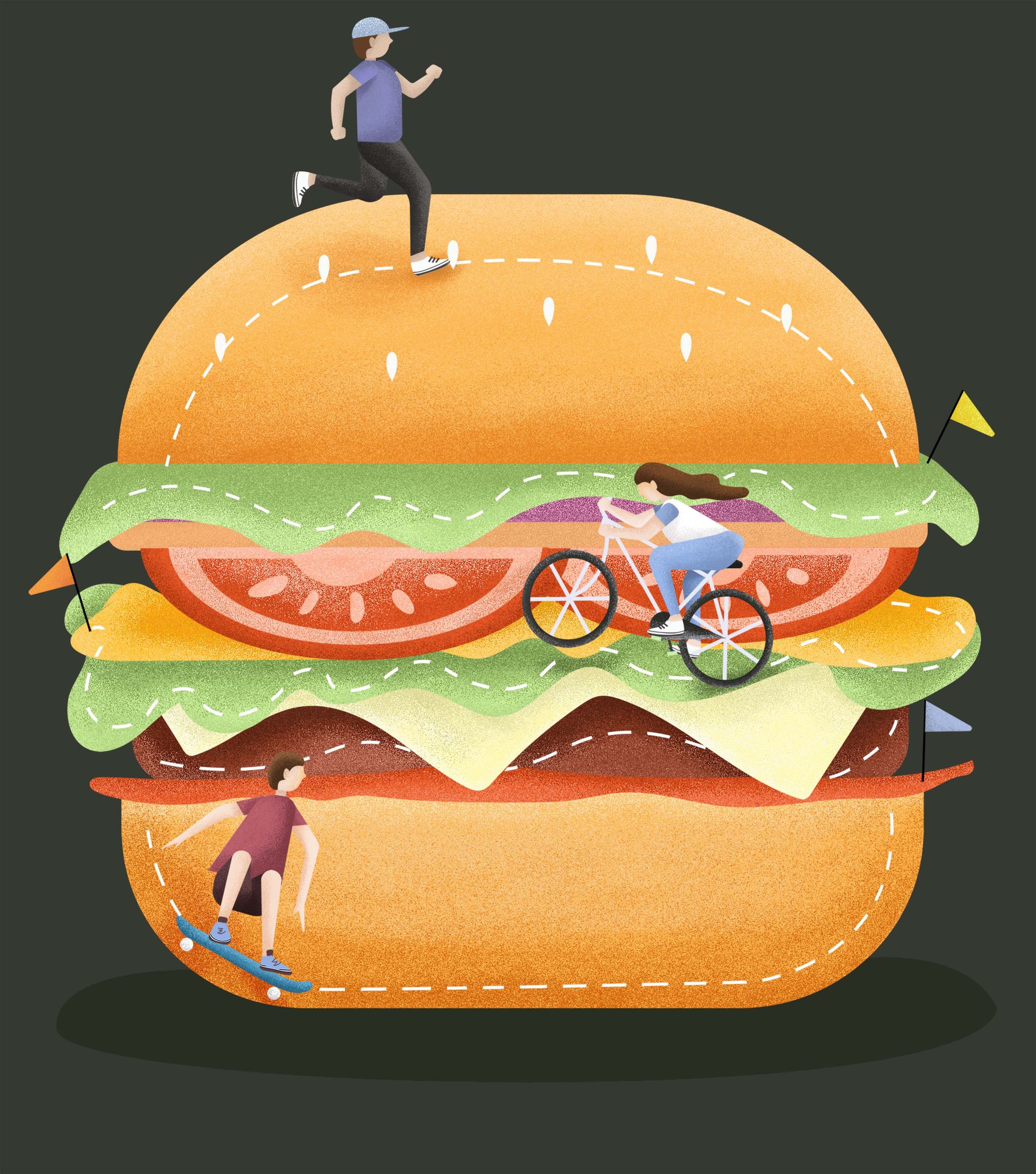 汉堡 插画  - 商业插画 |   上传时间: 2020-04-11 17:51 为ta点赞