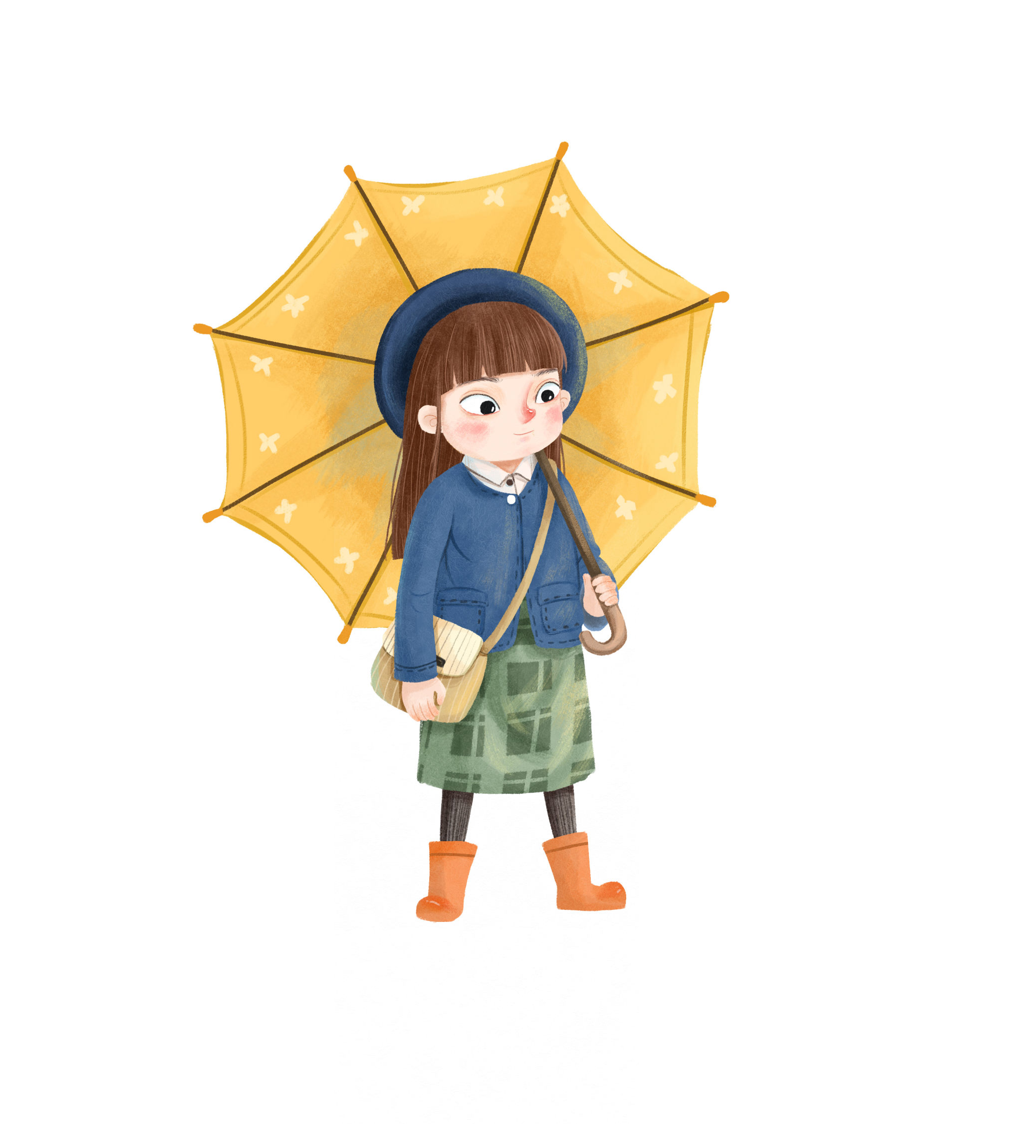 儿童撑伞