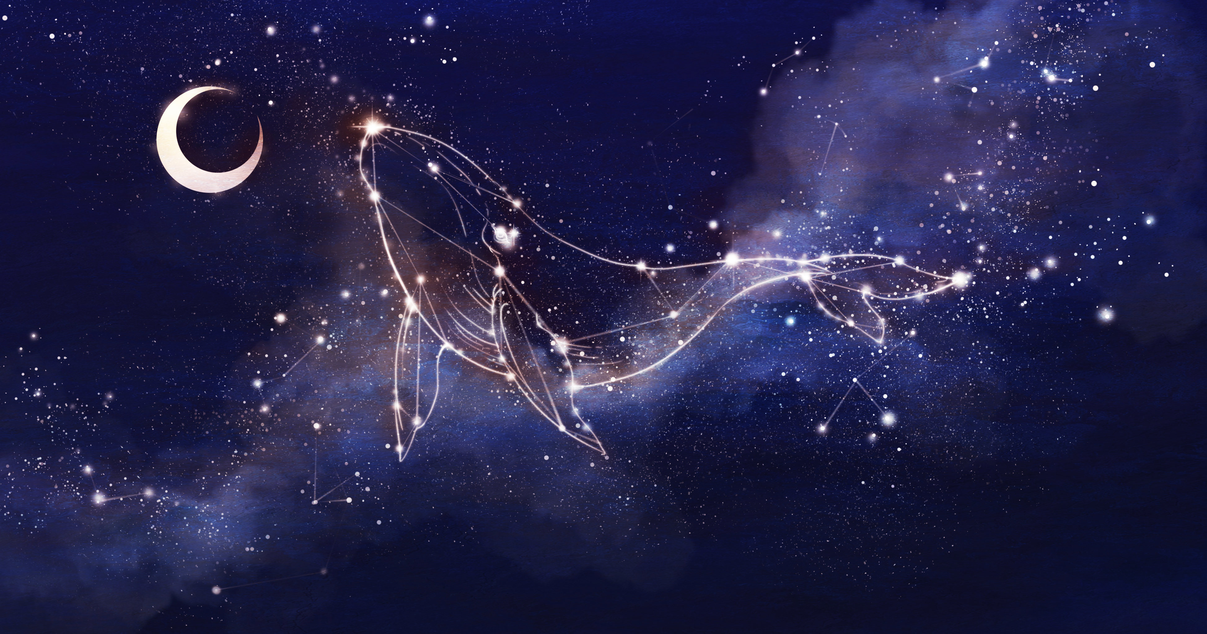 鲸鱼座星图图片