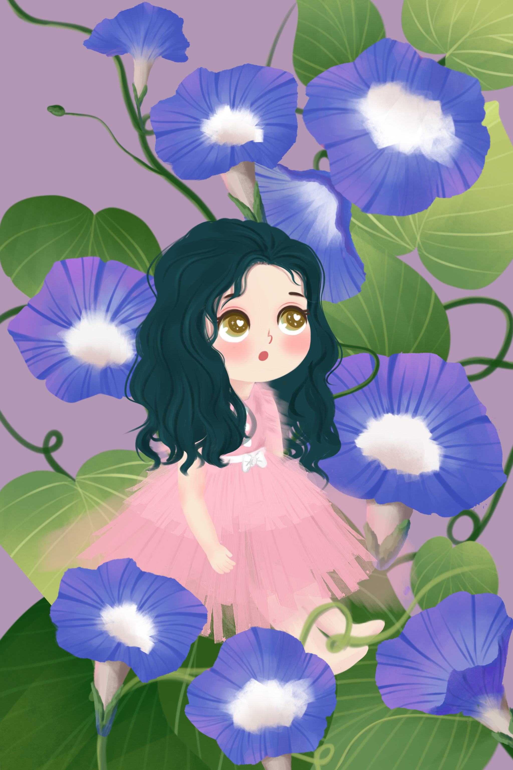 花丛精灵——牵牛花