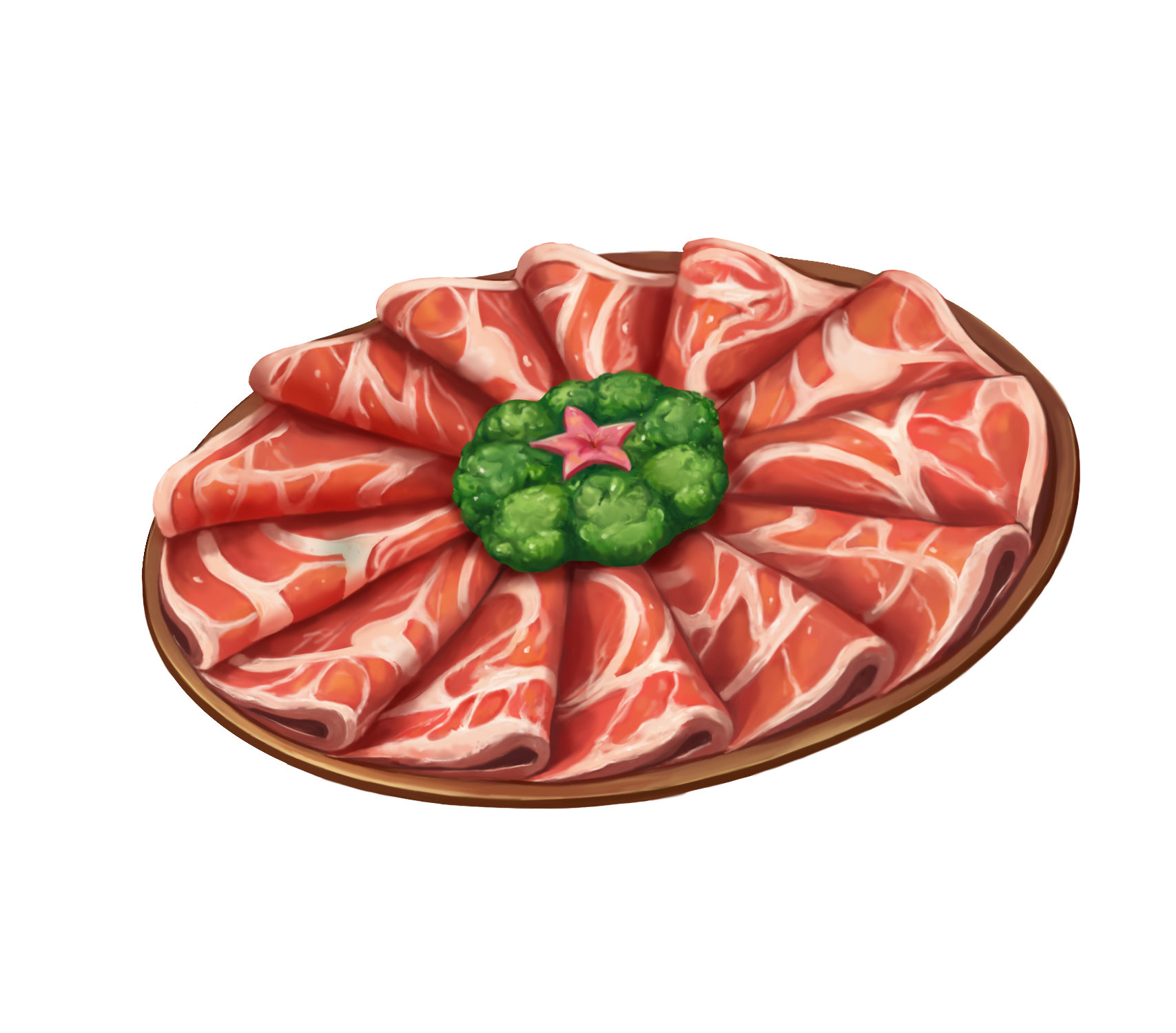 五花肉肉片涮火锅
