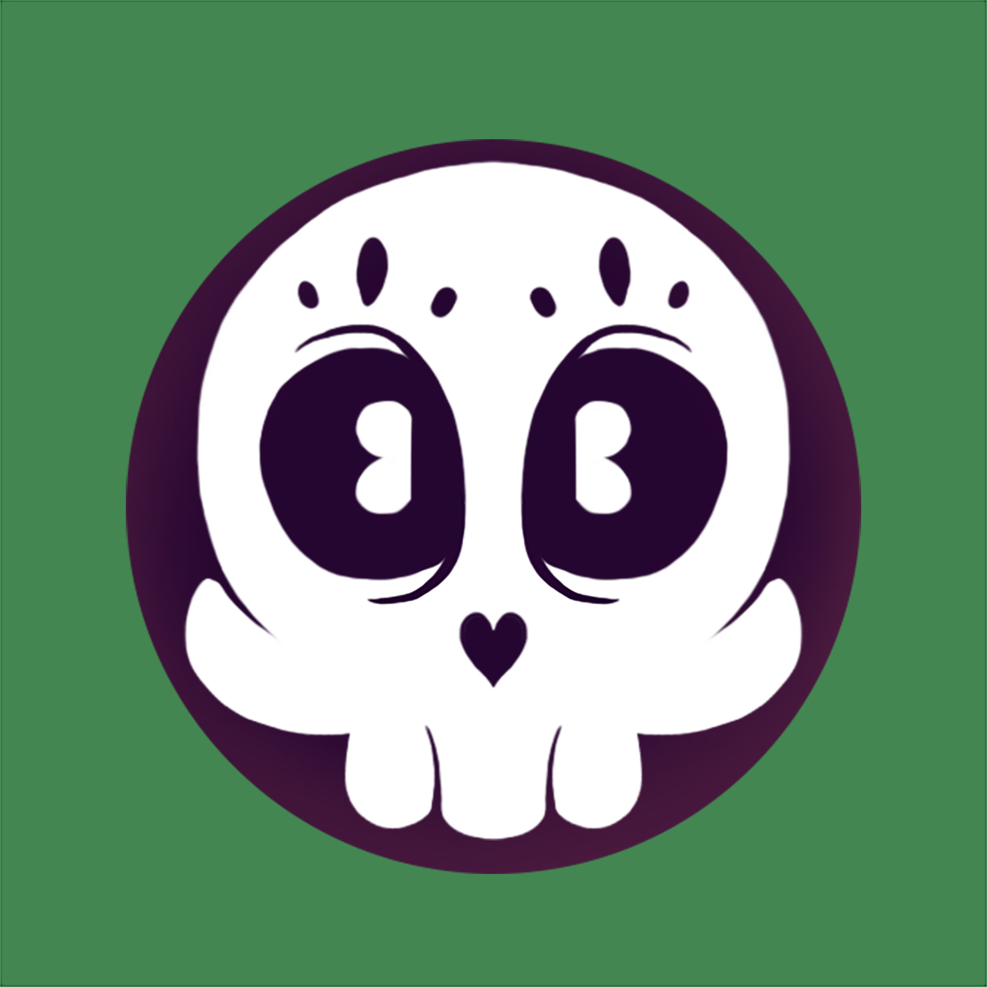 可爱骷髅头装饰图标icon