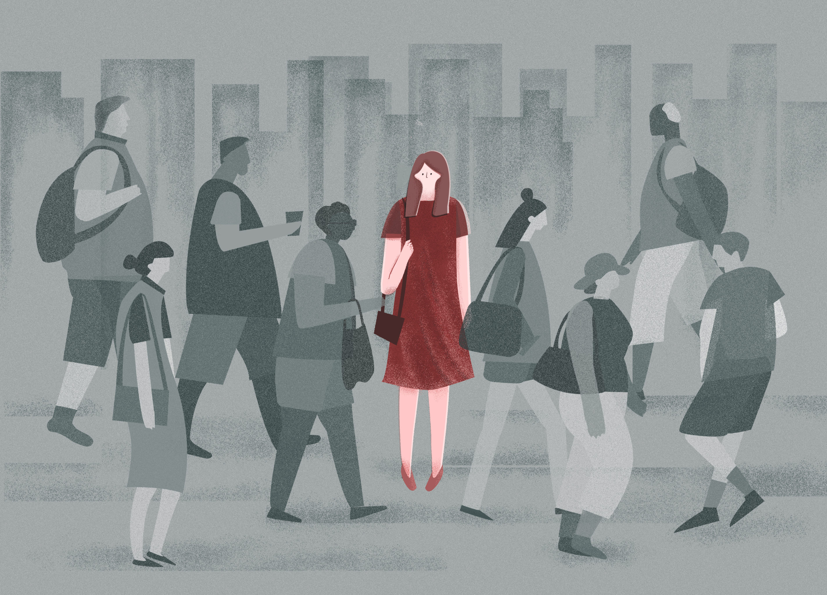 这人来人往的城市 - 一朵苗aura - 原创作品 - 视觉中国(shijueme)