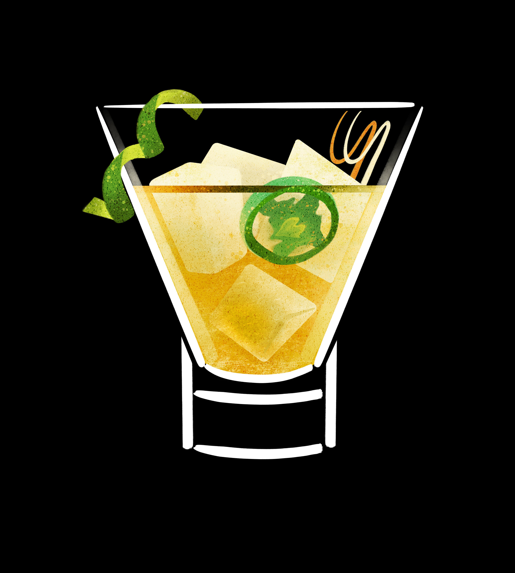 [鸡尾酒插画系列] 仲夏夜之梦