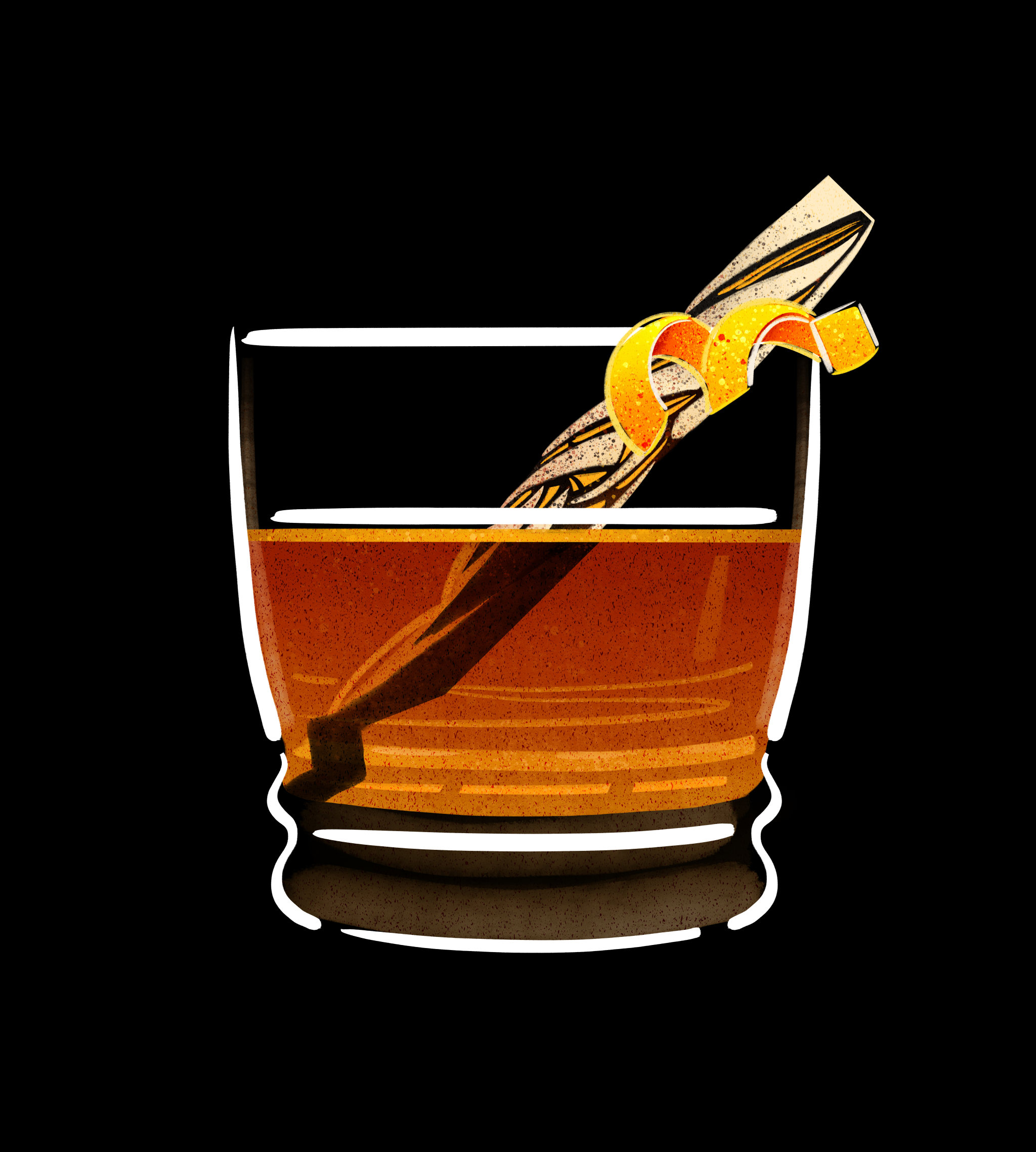 鸡尾酒插画系列仲夏夜之梦