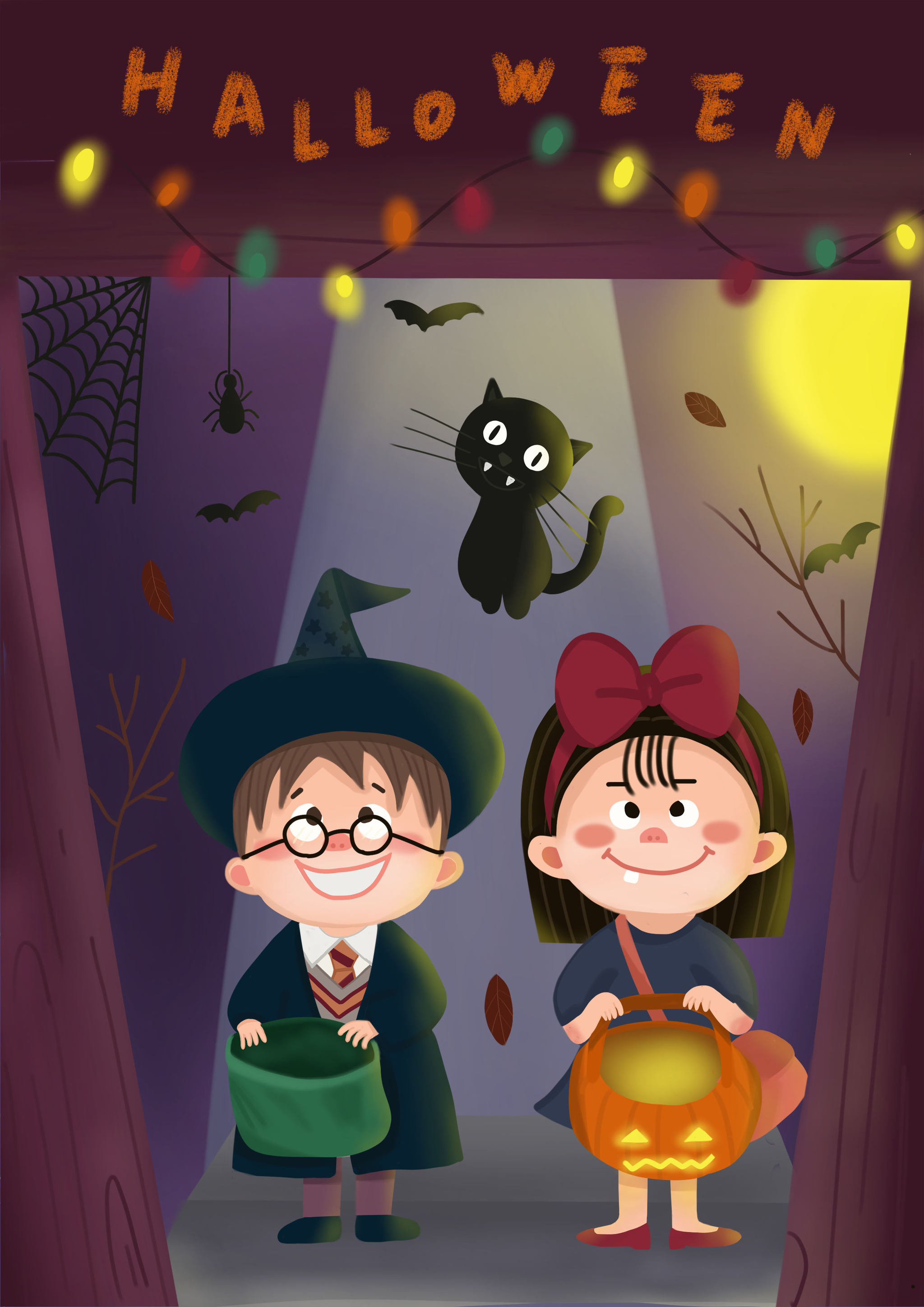 万圣节要糖吃 - 迷糊鱼不迷糊 - 原创作品 - 视觉中国(shijueme)