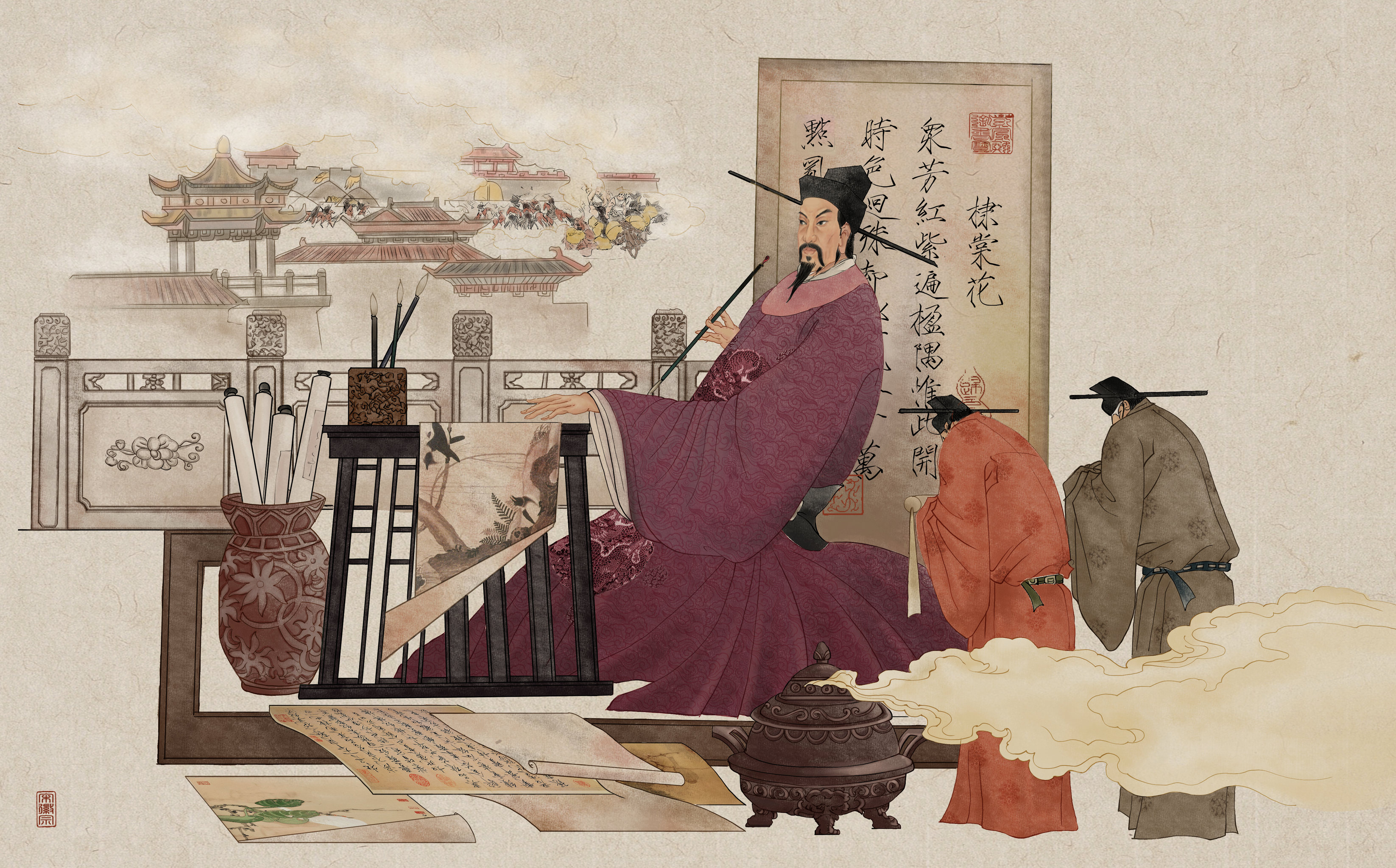宋徽宗 - 翎歌乀 - 原创作品 - 视觉中国(爱视觉)