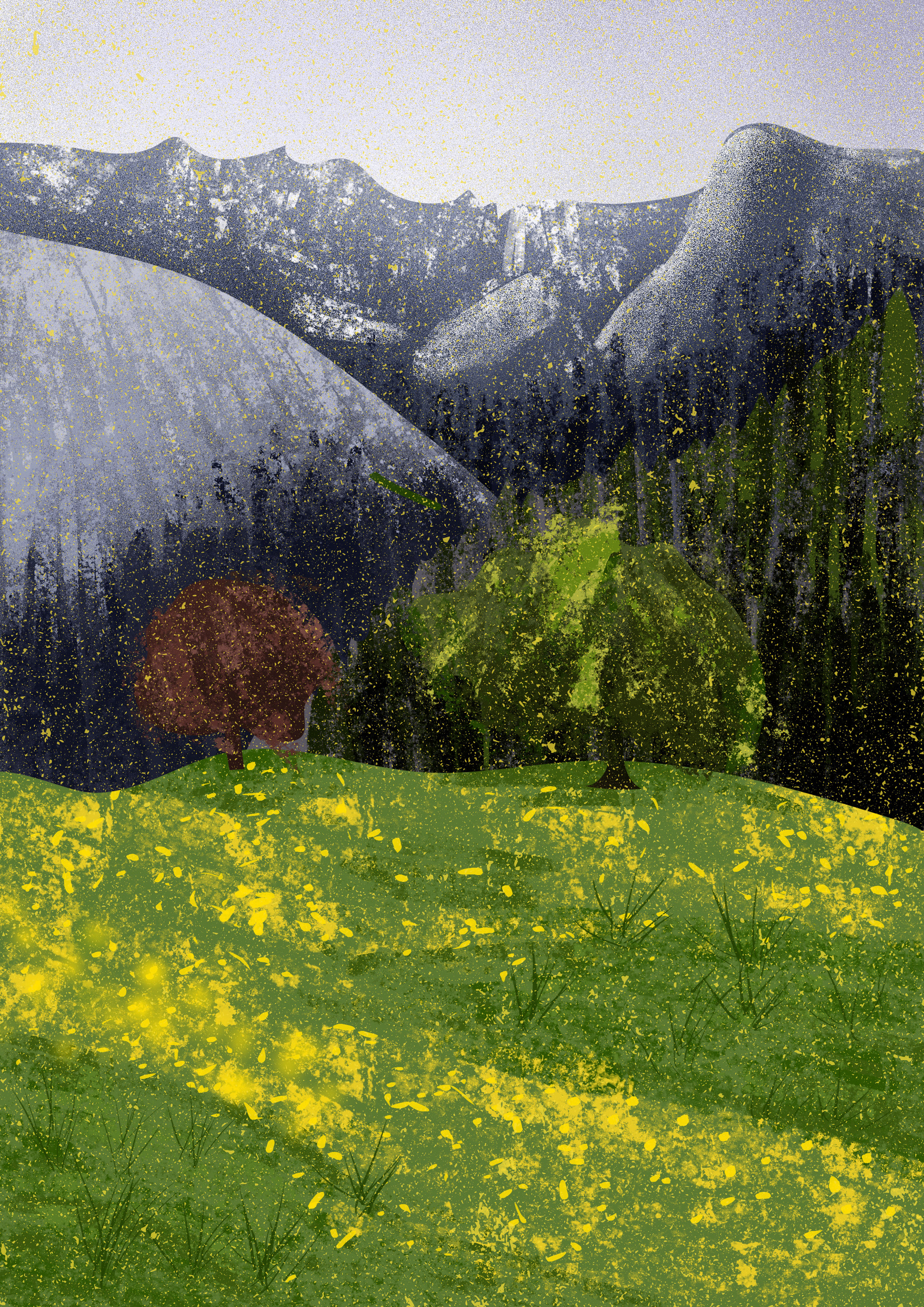 自然风景装饰画