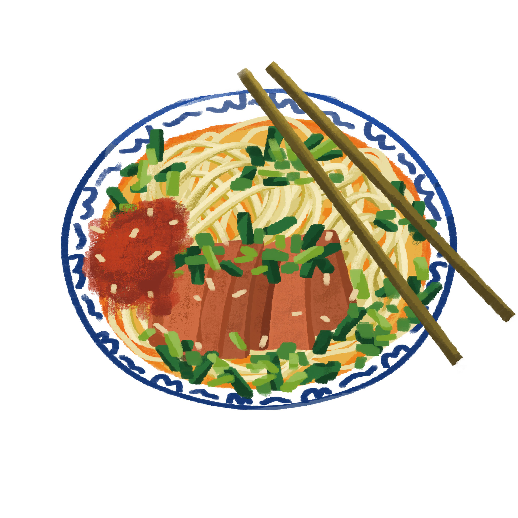 牛肉面 - 於喵 - 原创作品 - 视觉中国(shijueme)