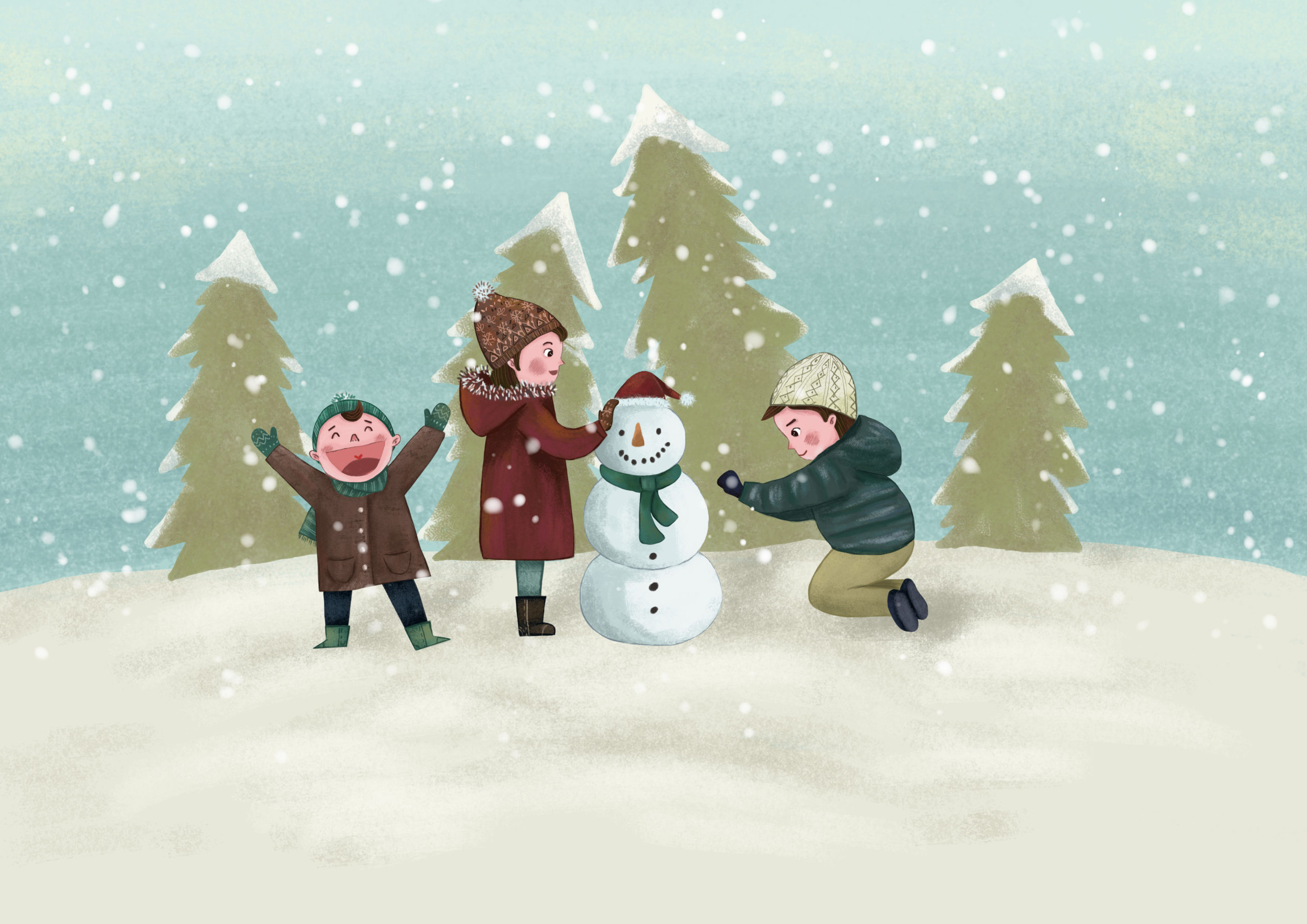 堆雪人 - 万言 - 原创作品 - 视觉中国(爱视觉)