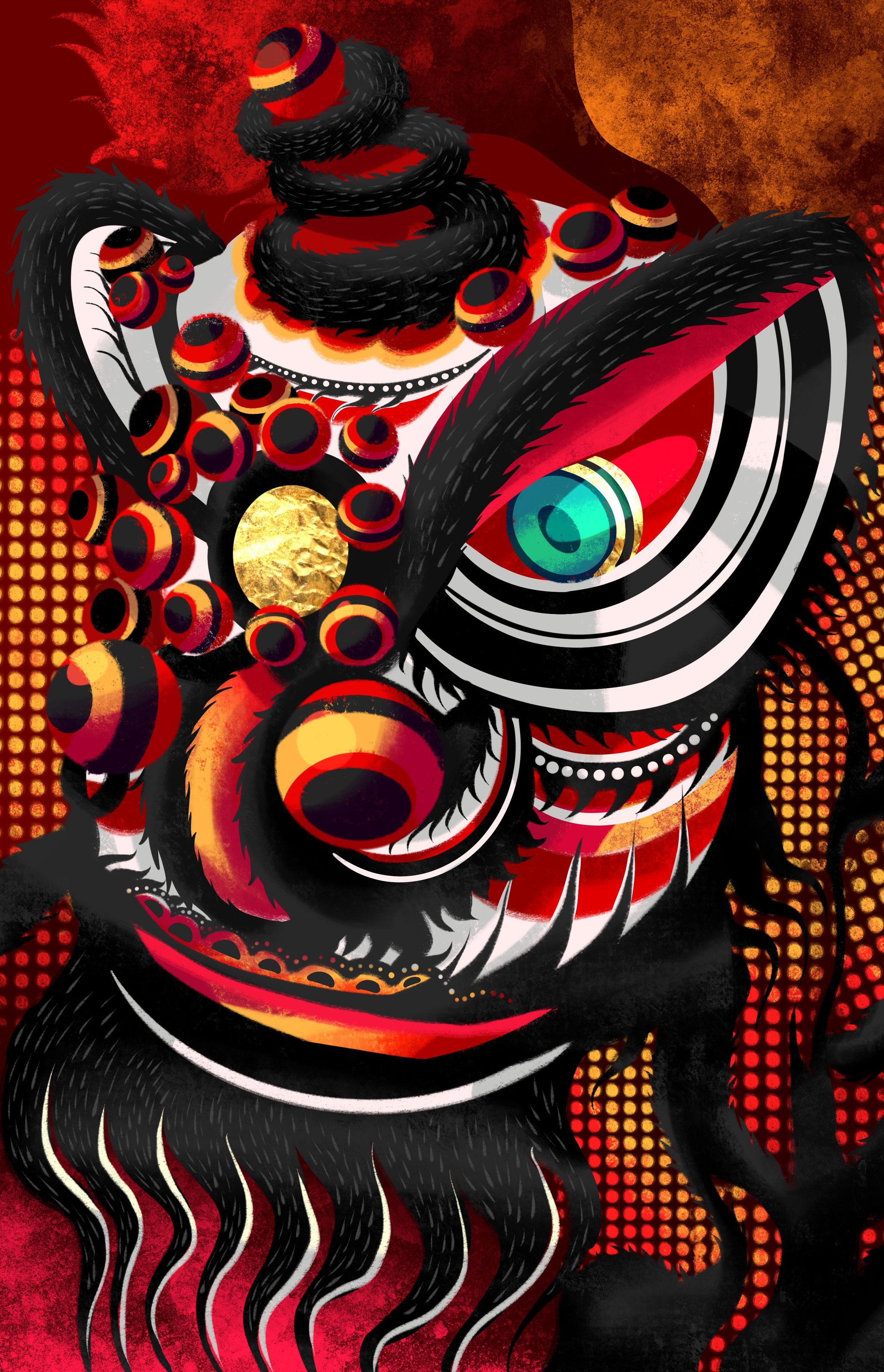 舞狮- rick 迁 - 原创作品 - 视觉中国(shijueme)