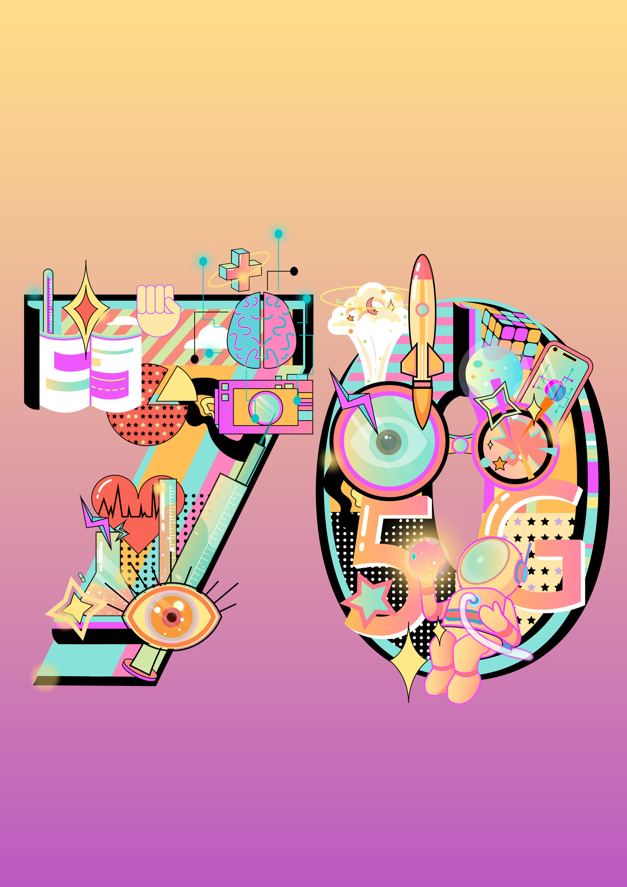 70数字插画 - w. - 原创作品 - 视觉中国(shijueme)