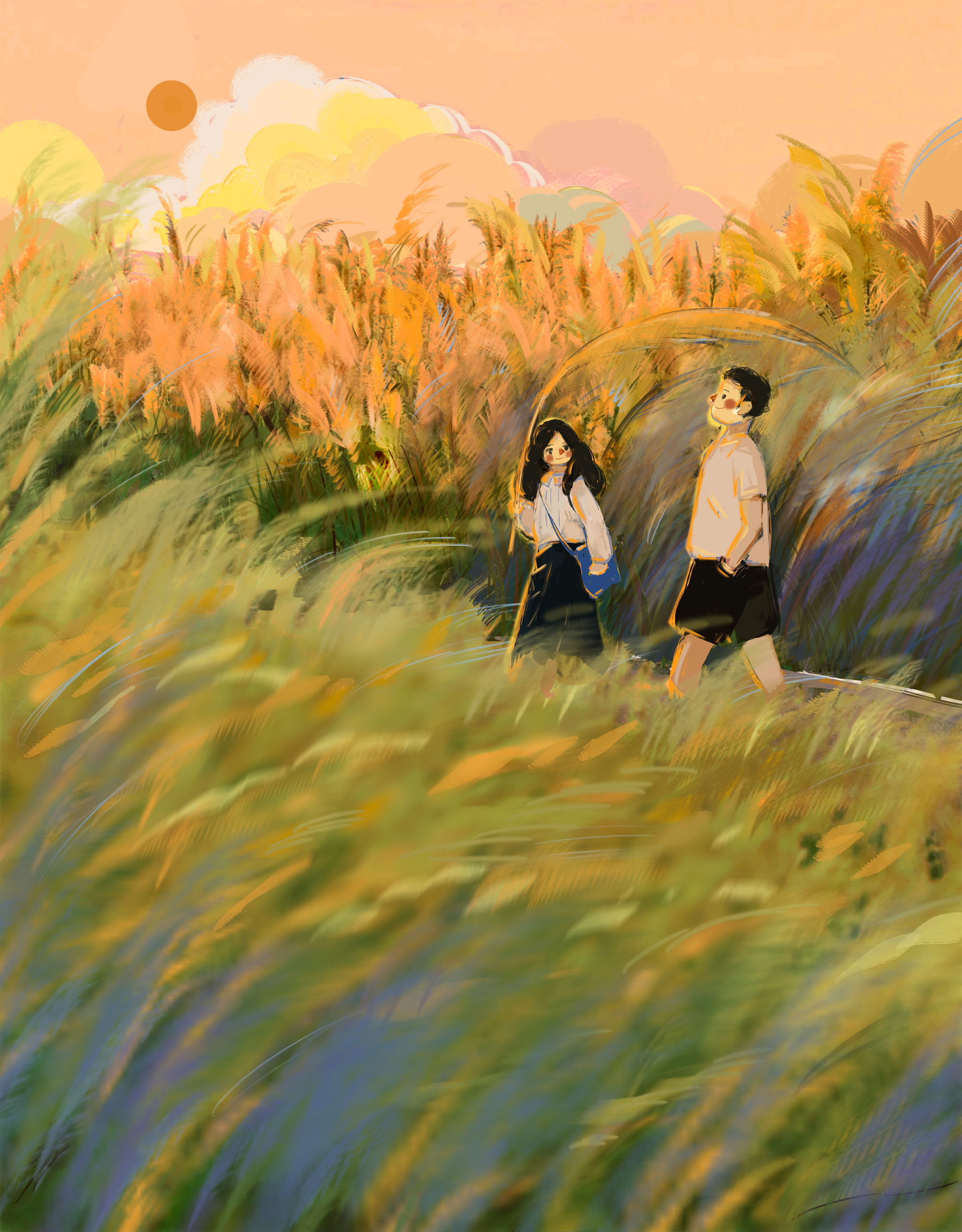 秋天散步暖色调 - 猫奶奶 - 原创作品 - 视觉中国(shijueme)