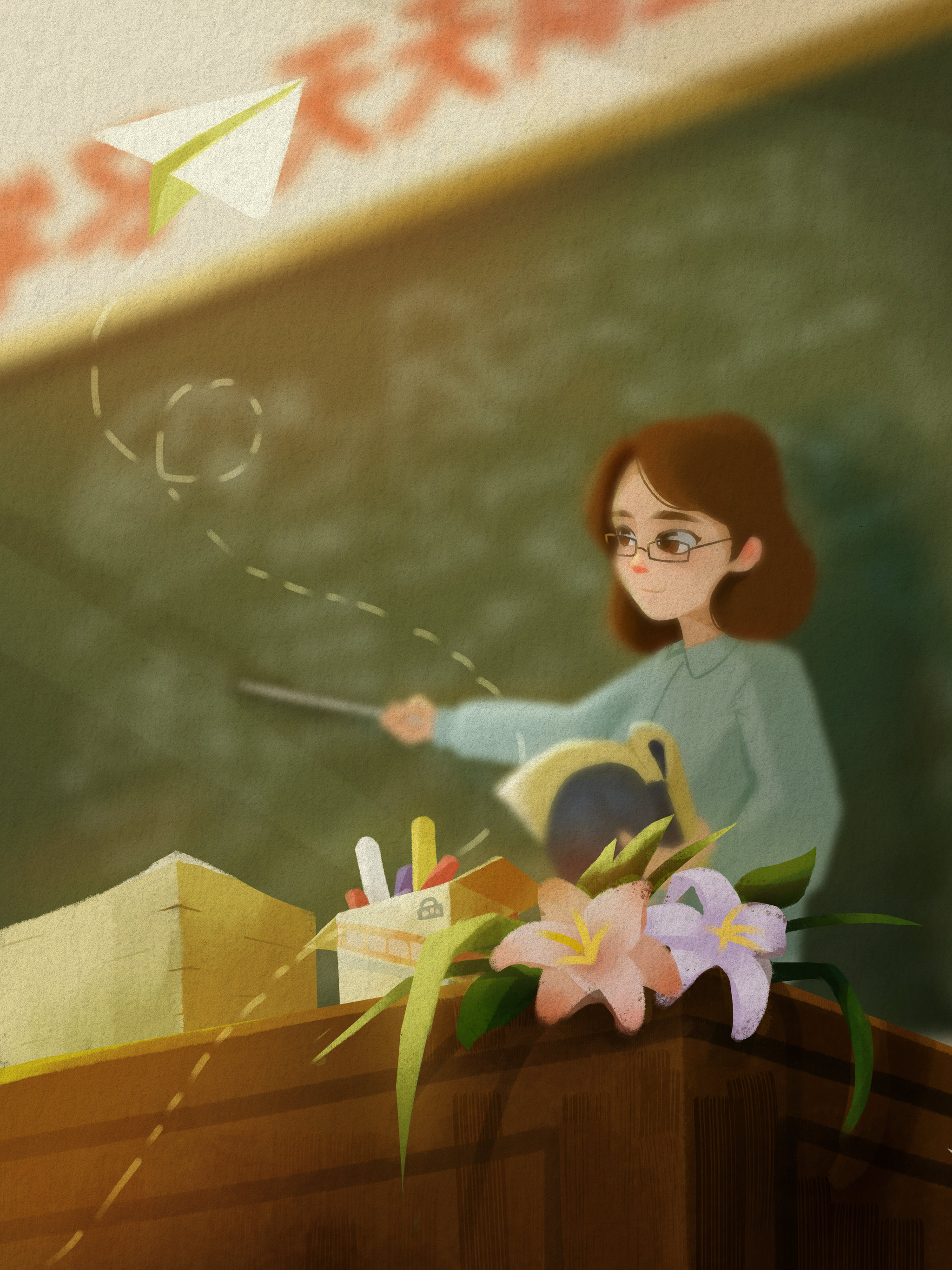 教师节插画 - onemorelight - 原创作品 - 视觉中国(shijueme)