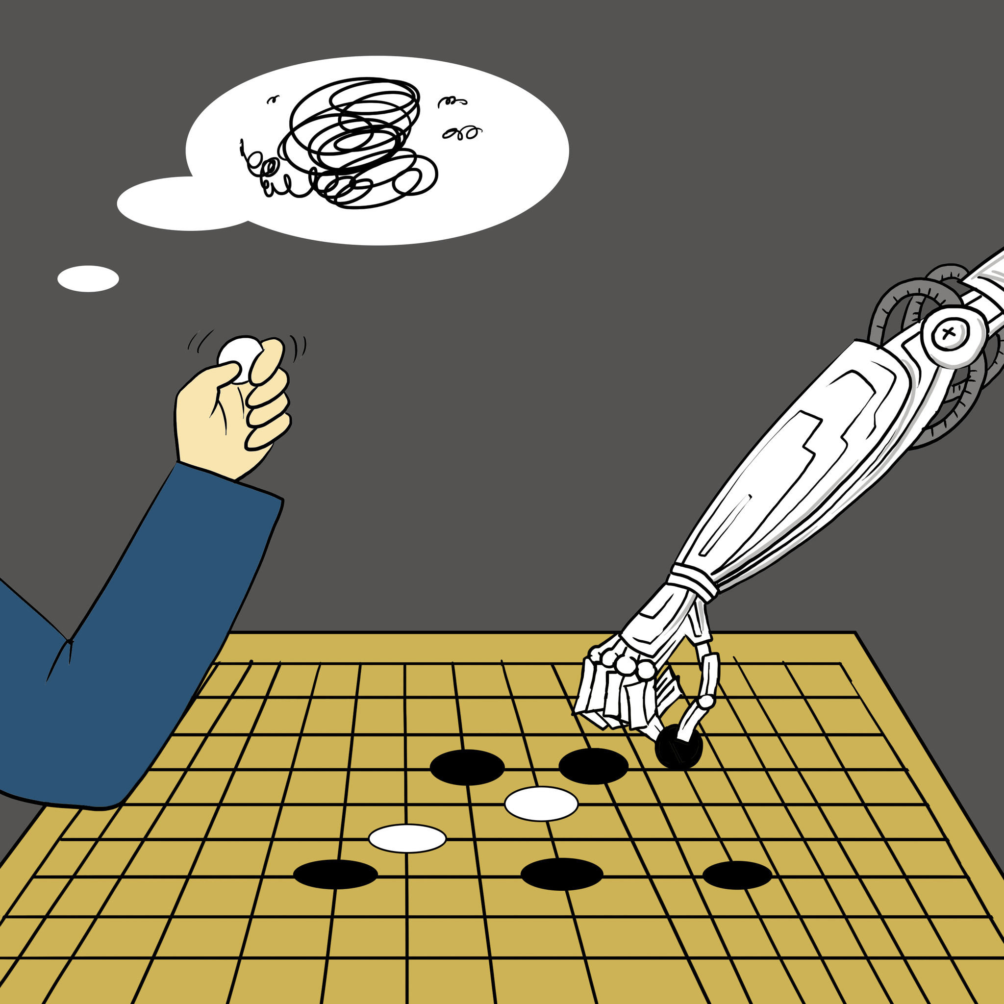 漫画"棋圣"聂卫平:人类一盘都不可能赢阿尔法狗