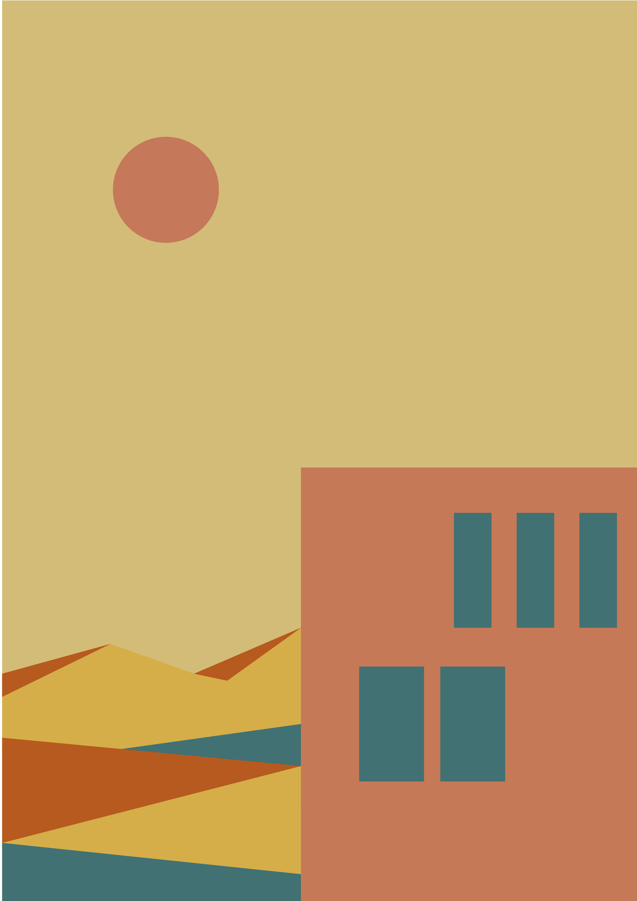 扁平风插画风景装饰