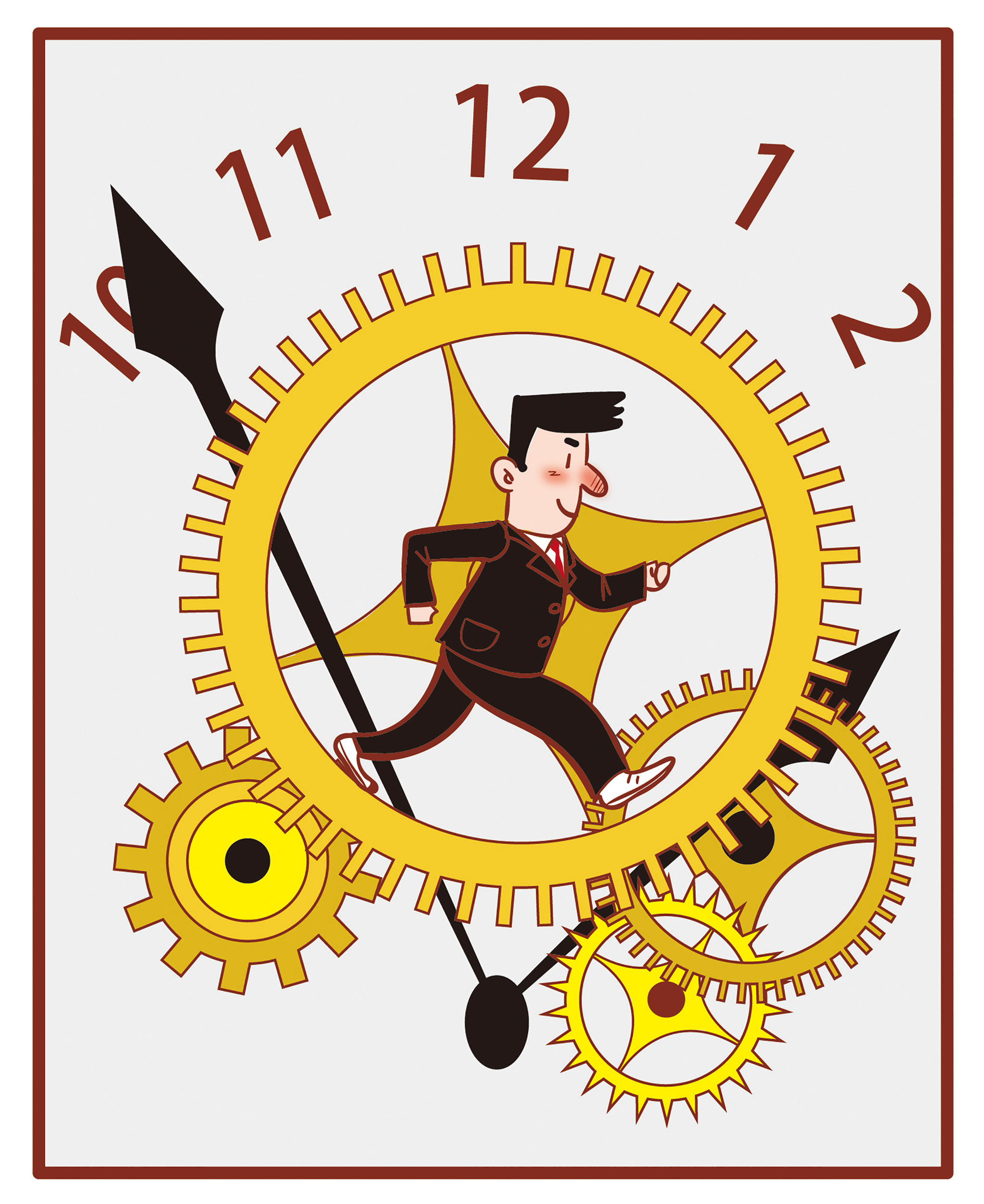 时间- 儿童插画师-momo - 原创作品 - 视觉中国(shijueme)