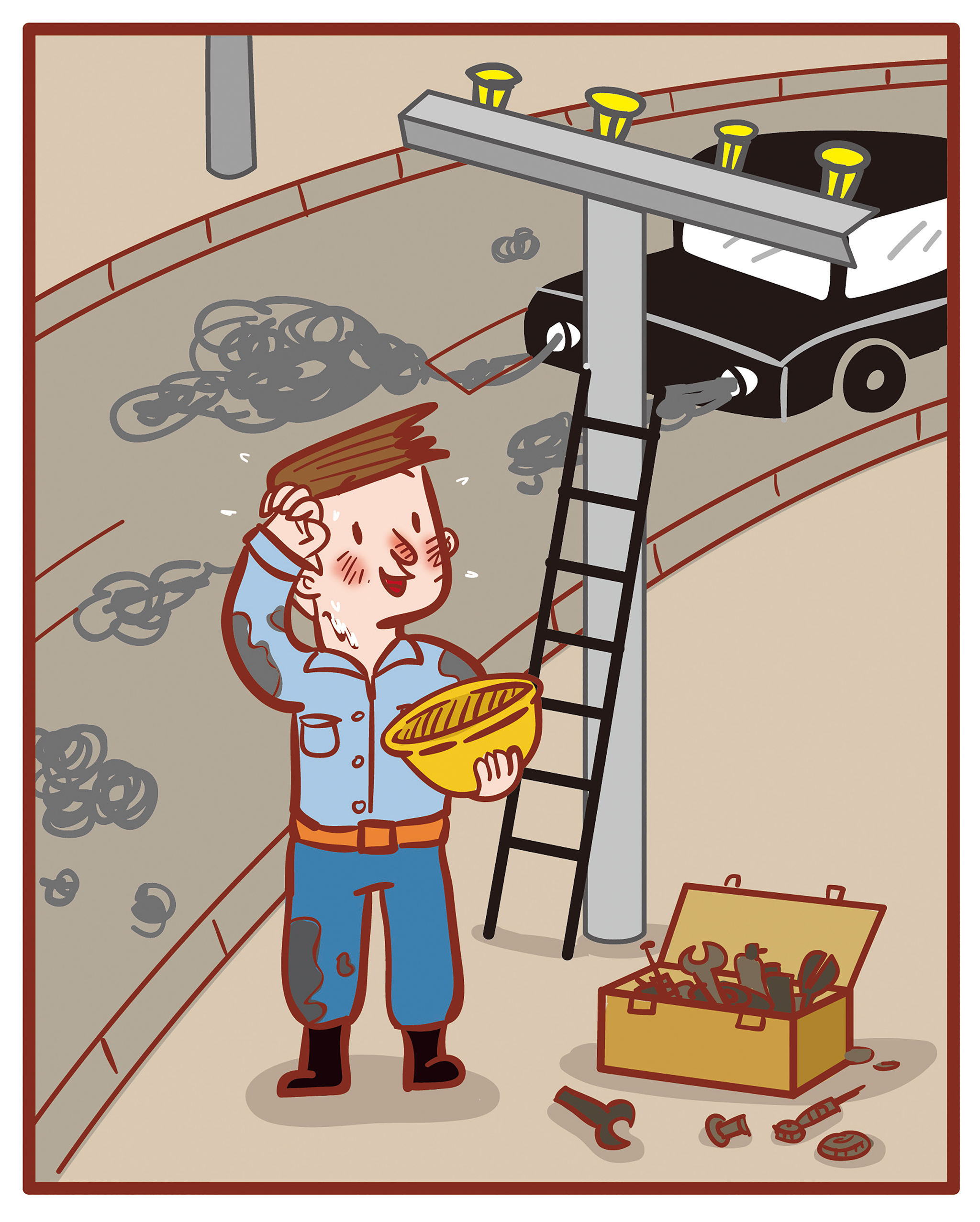 维修- 儿童插画师-momo - 原创作品 - 视觉中国(shijueme)