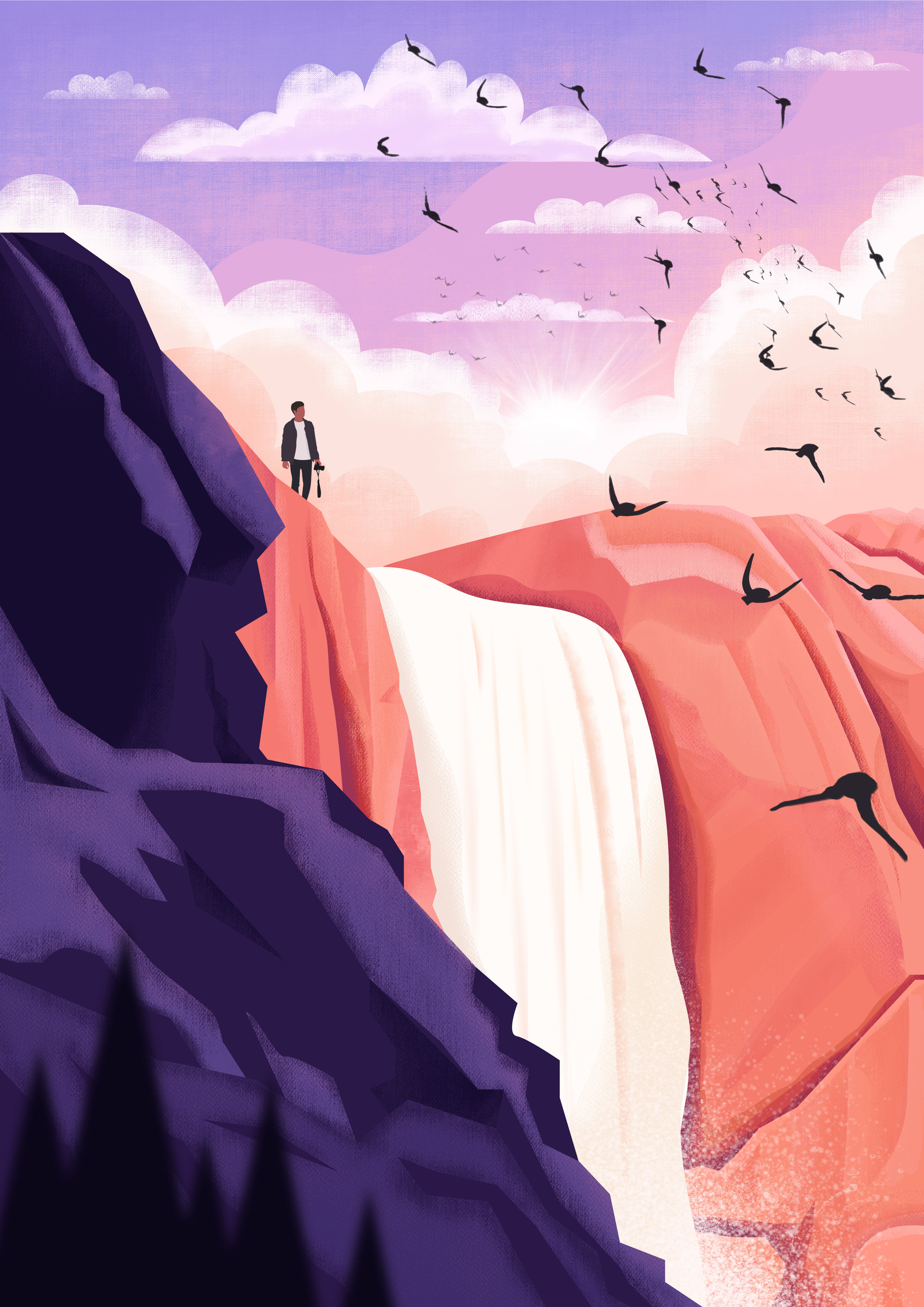 瀑布- chewchew - 原创作品 - 视觉中国(shijueme)