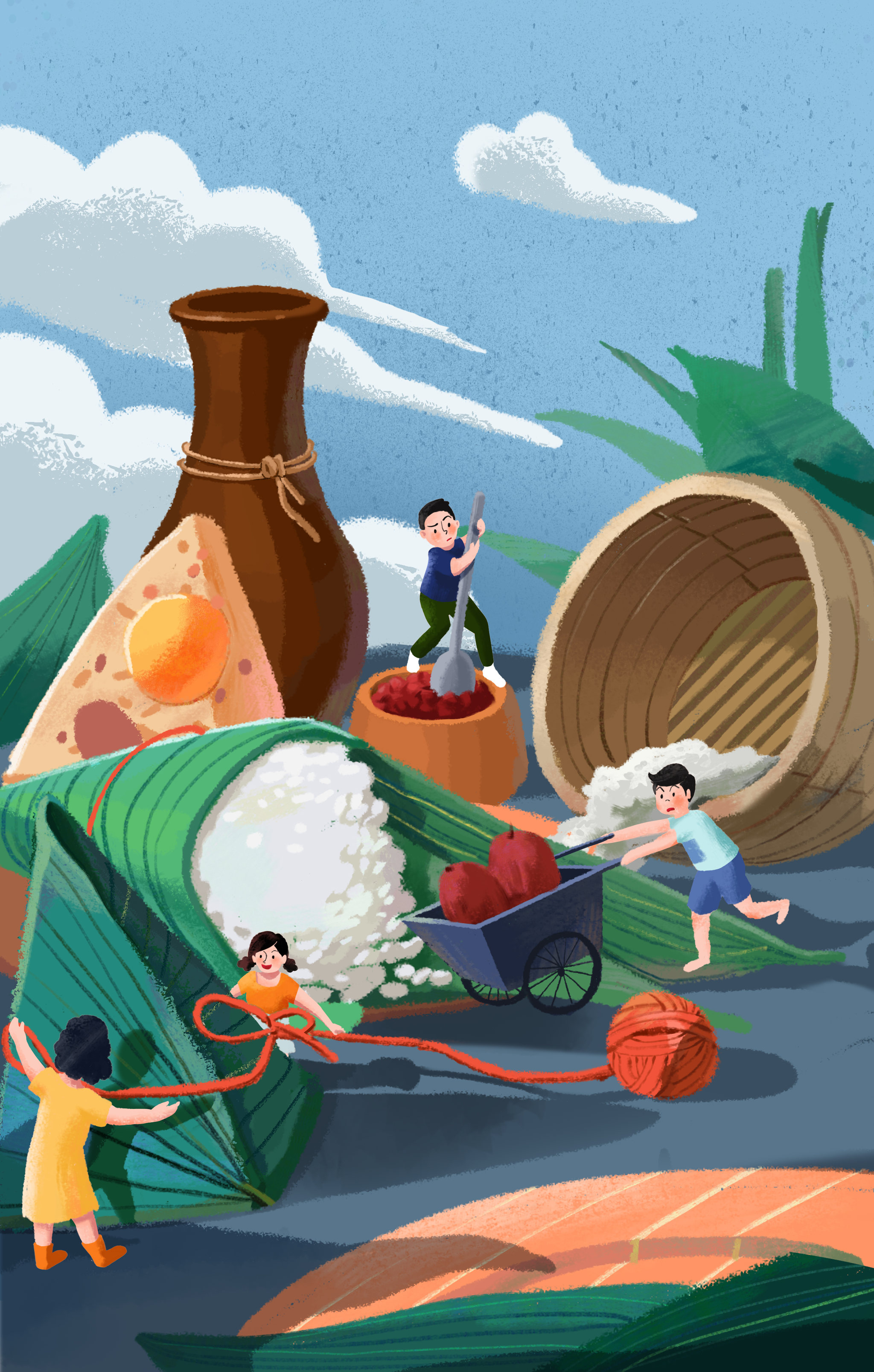 端午节商业插画