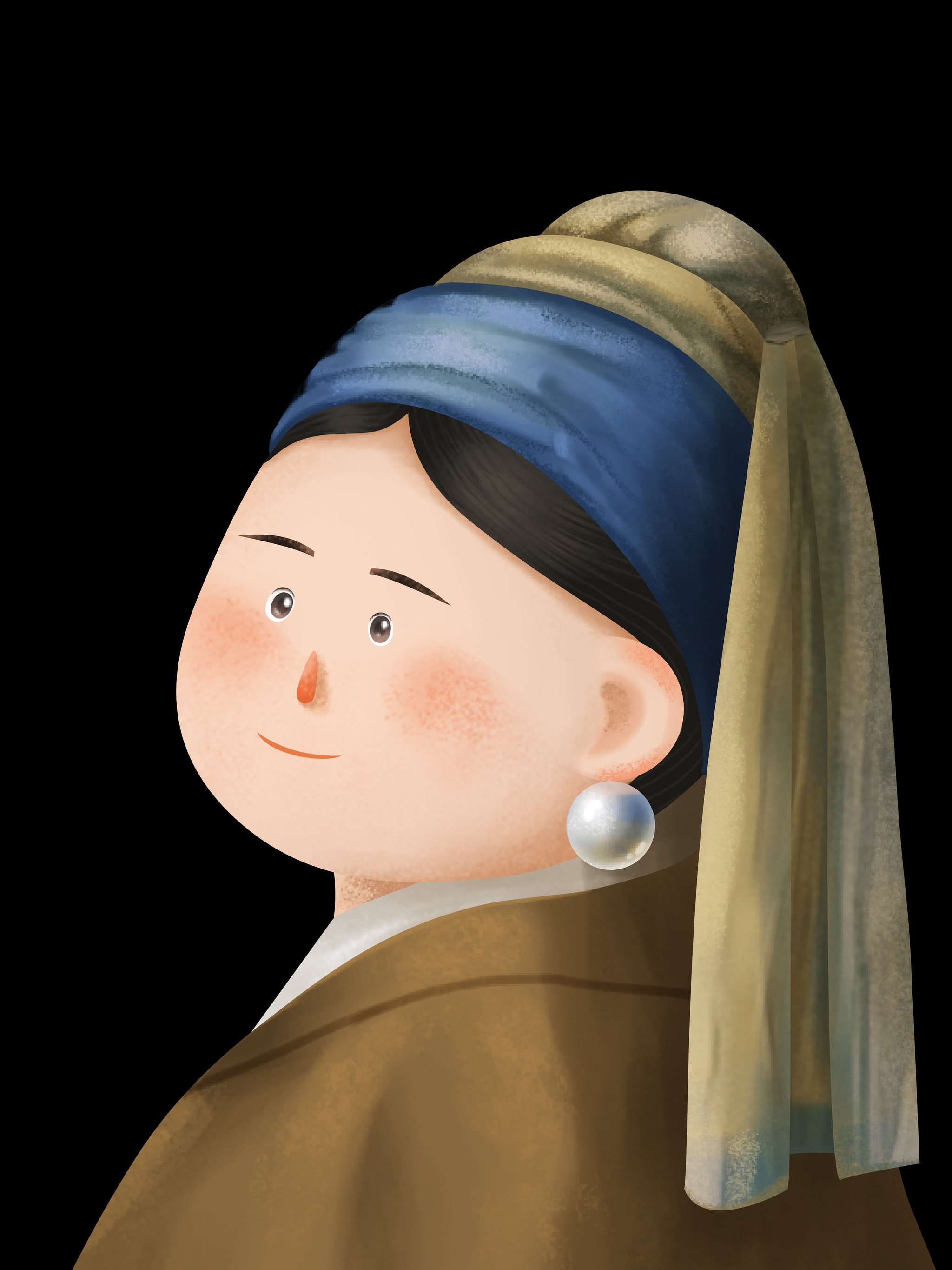 戴珍珠耳环的少女 - 山竹小王子 - 原创作品 - 视觉中国(shijueme)