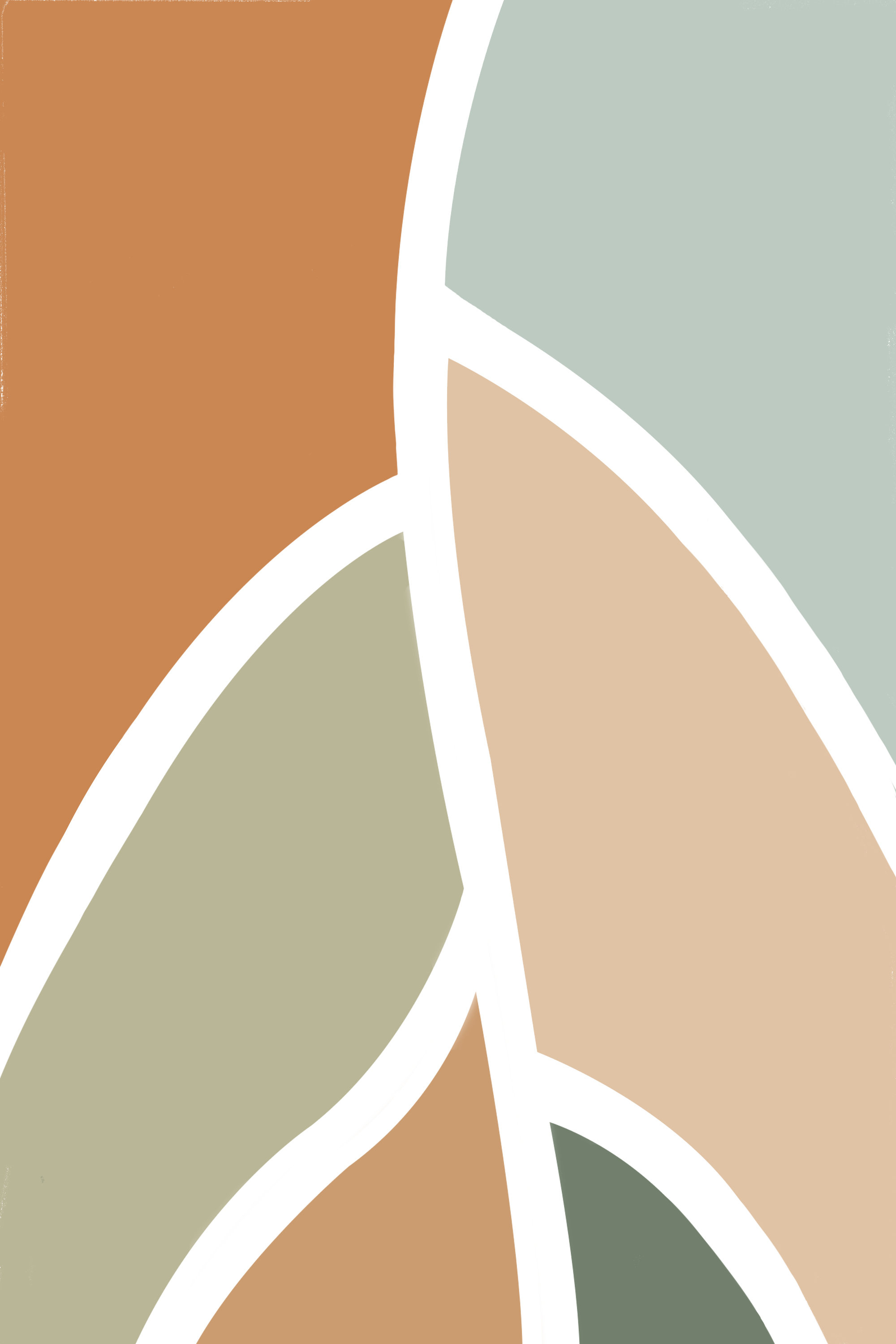 ins简约风壁纸手机壳插画