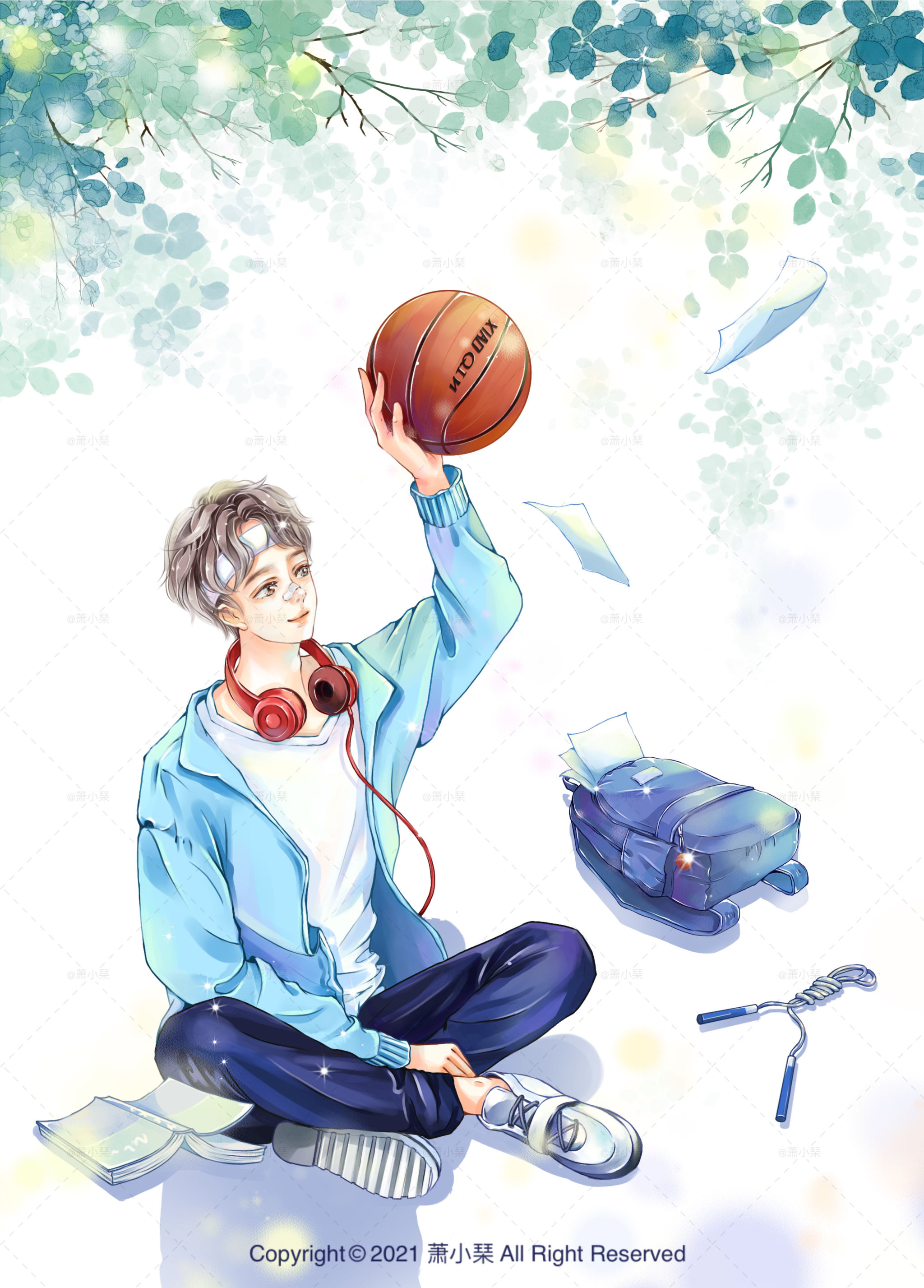 篮球少年背景图图片