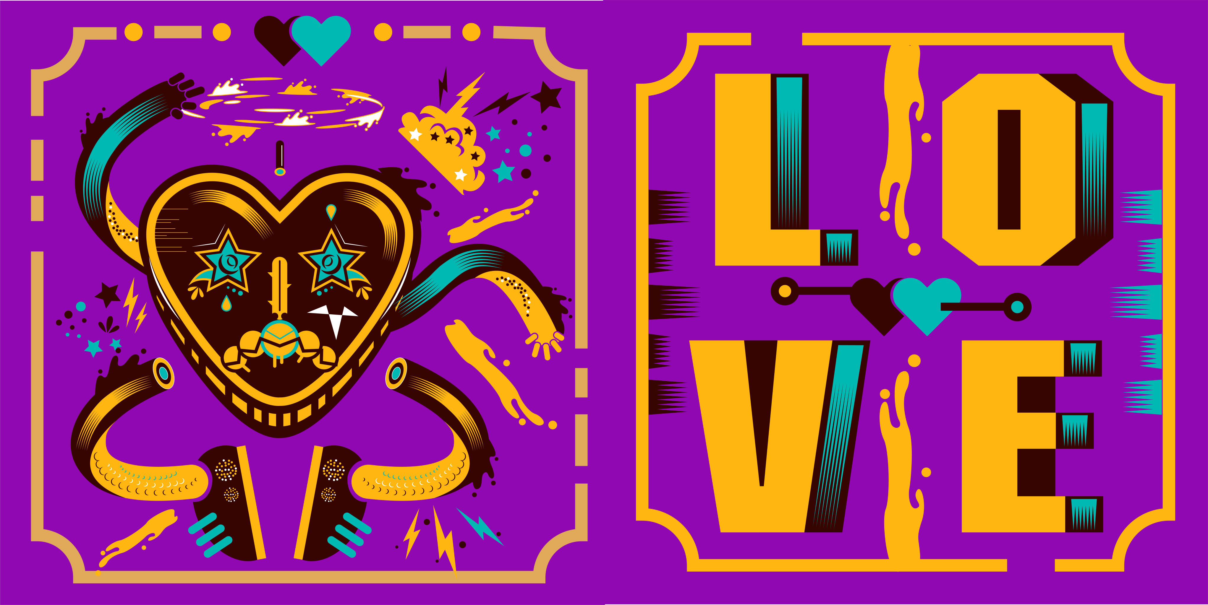 创意扁平化潮流图腾