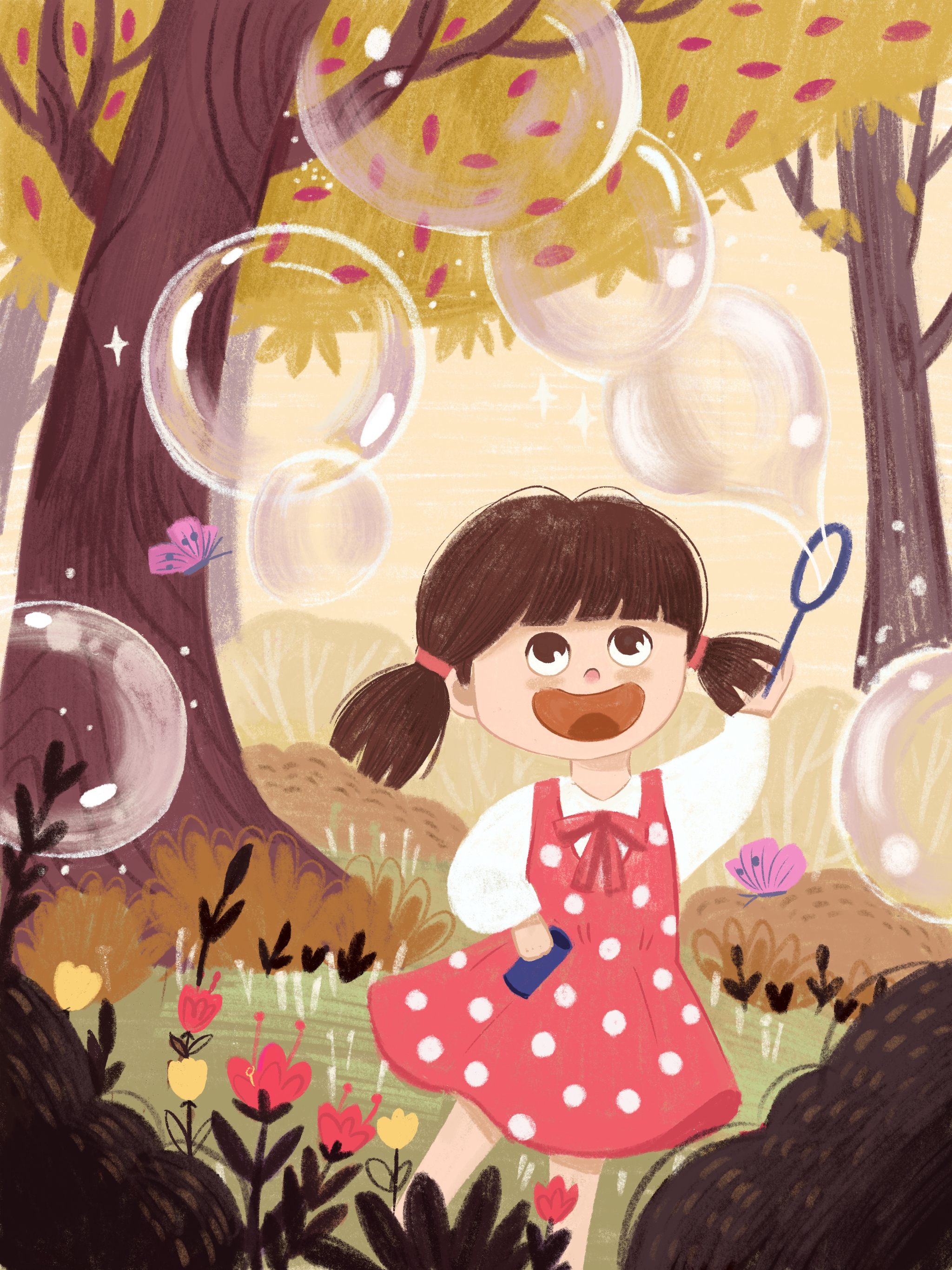 吹泡泡 - 白色图腾 - 原创作品 - 视觉中国(shijueme)