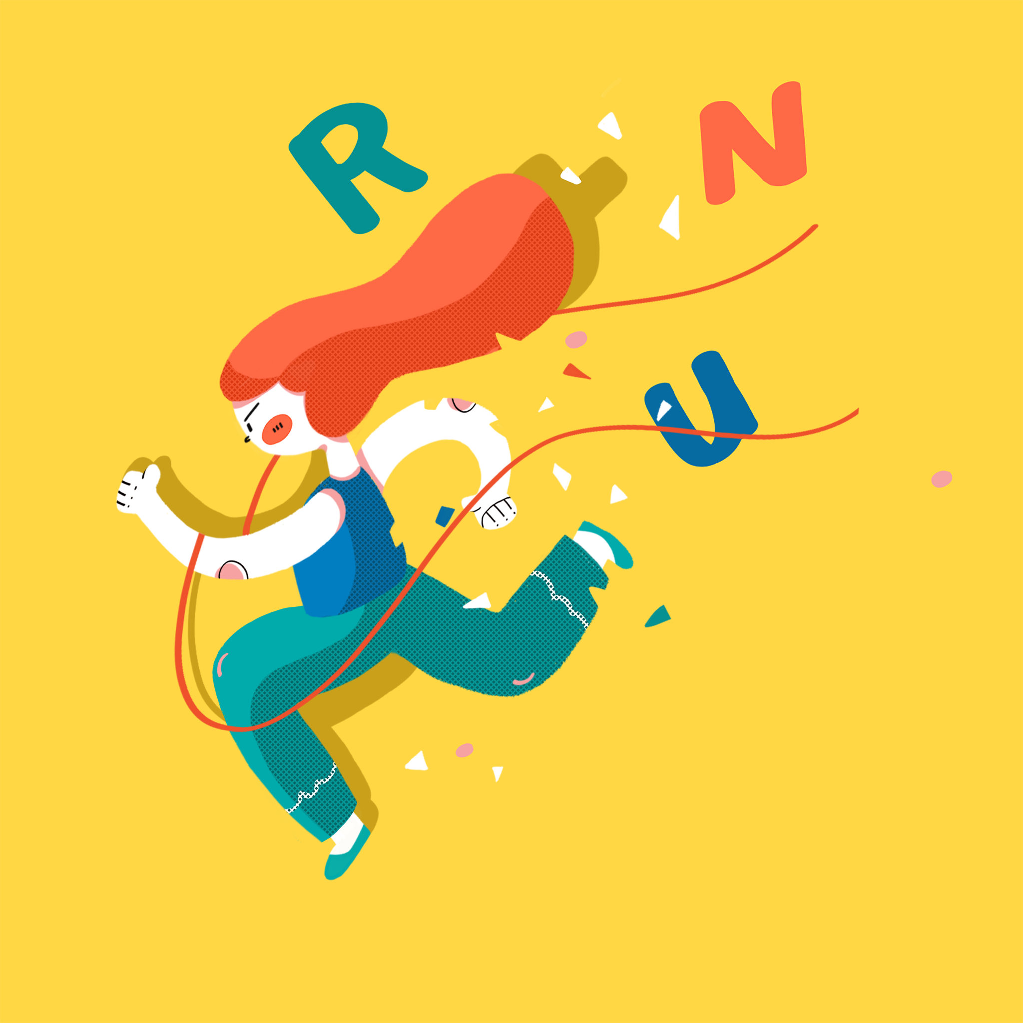 奔跑- 我是甜甜酱1243 - 原创作品 - 视觉中国(shijueme)