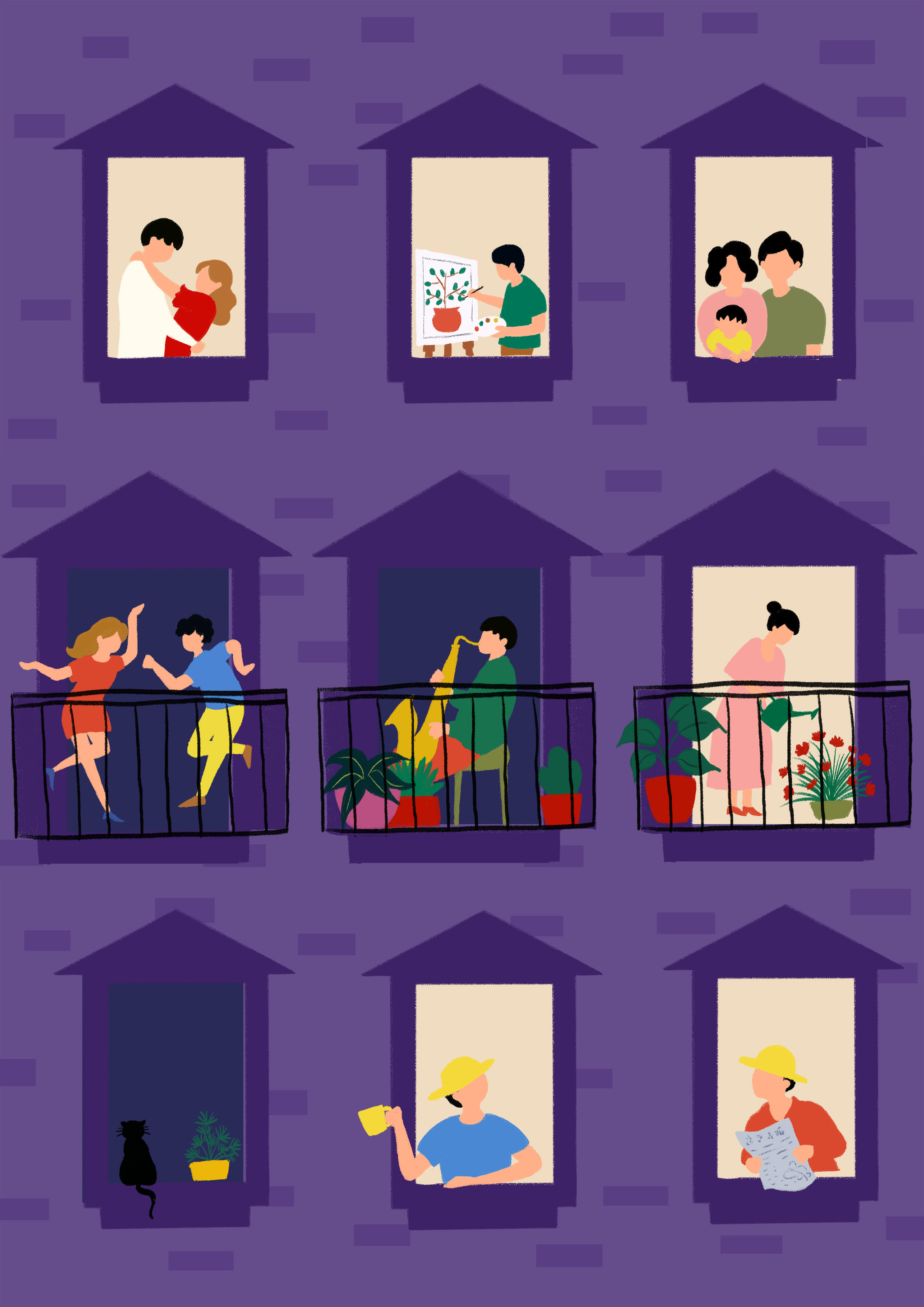 有趣的邻居 - nancy - 原创作品 - 视觉中国(shijueme)