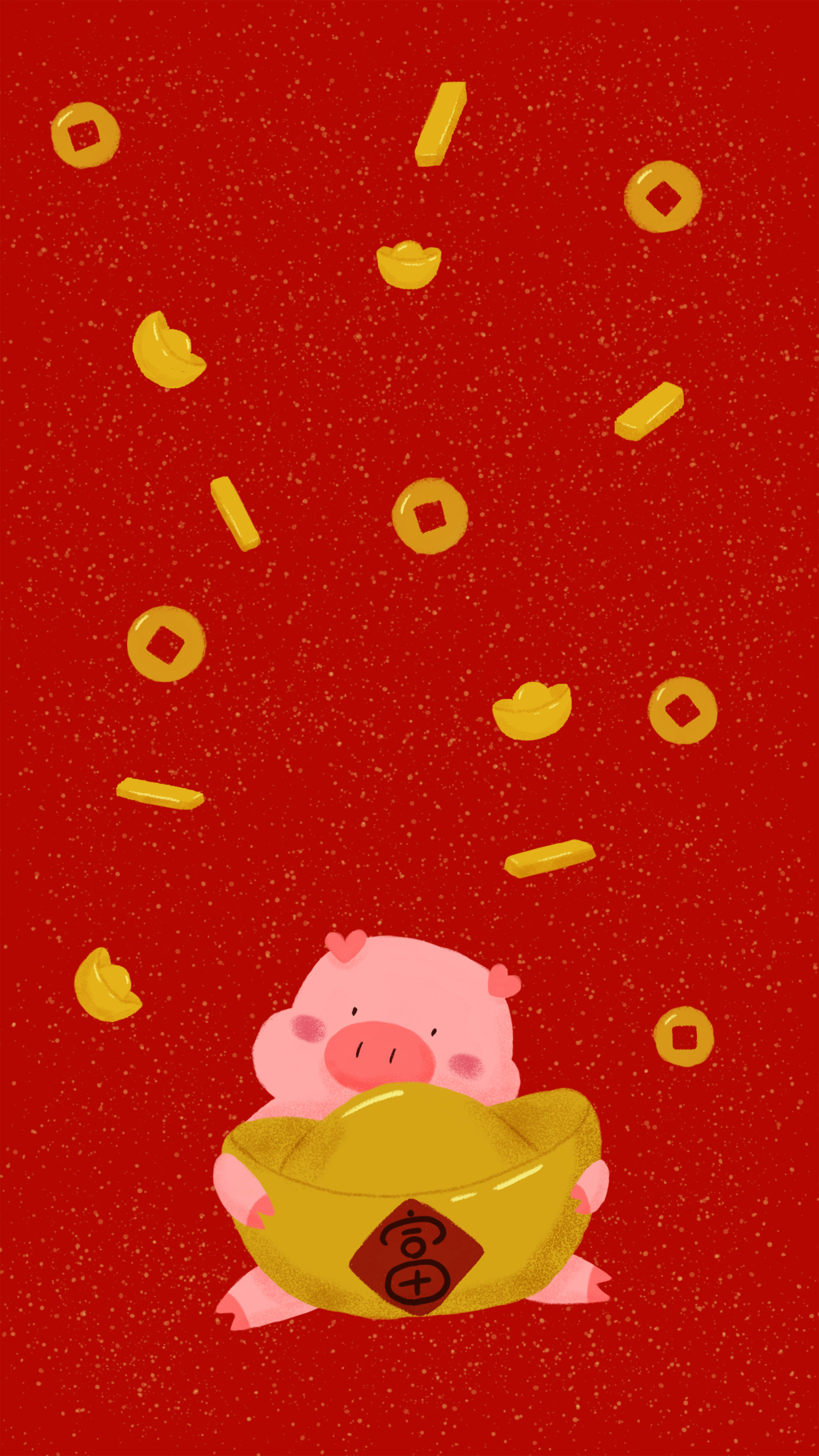 锁屏壁纸-猪你暴富