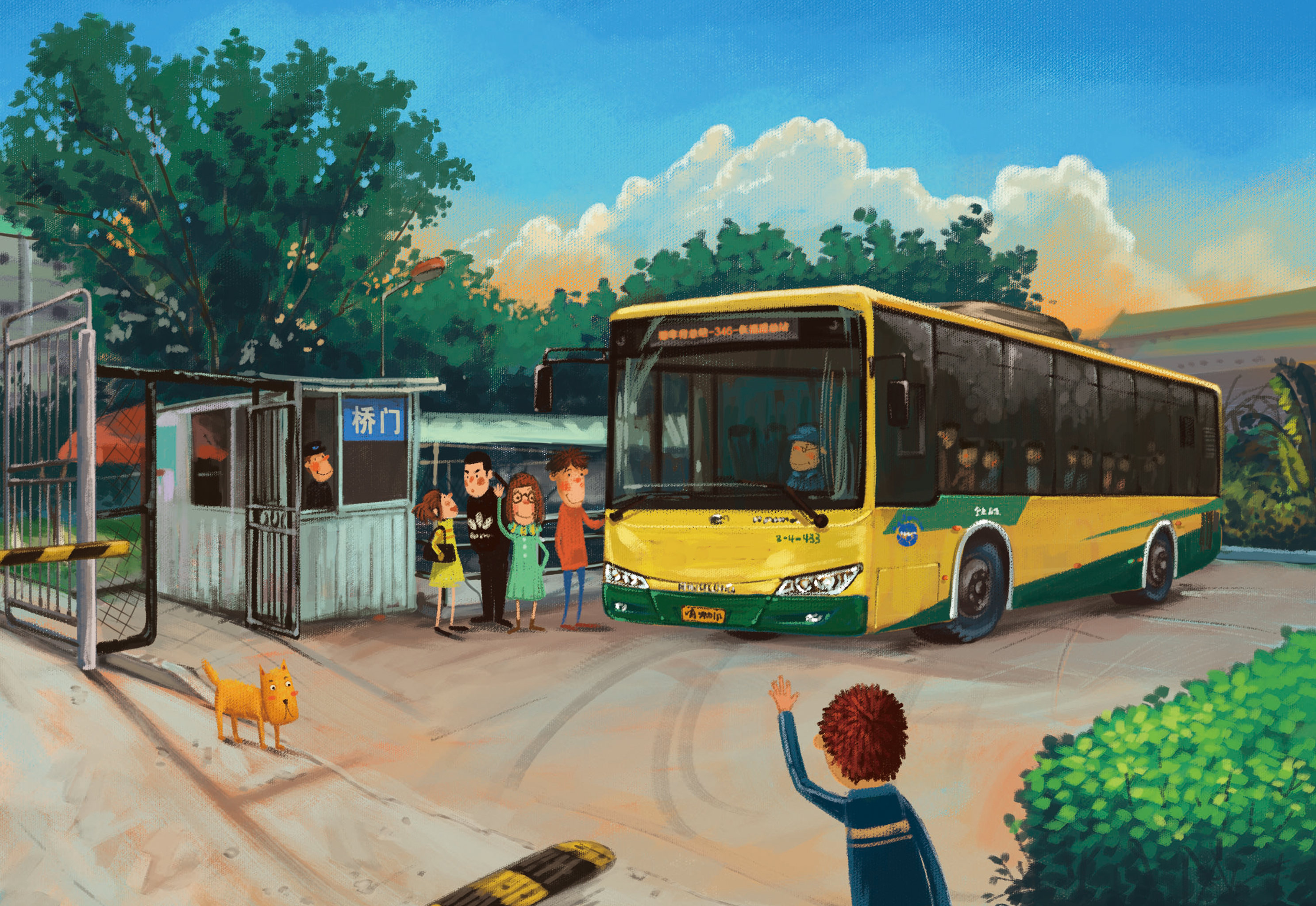 公交站 - 程小新 - 原创作品 - 视觉中国(shijueme)