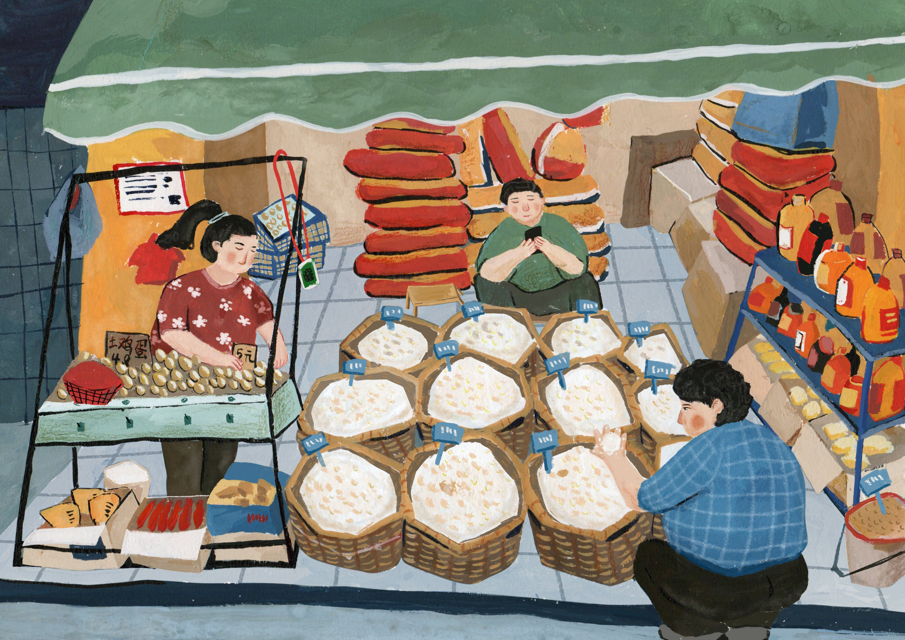 粮油铺 插画  - 商业插画 |   上传时间: 2021-02-20 11:55 为ta点赞