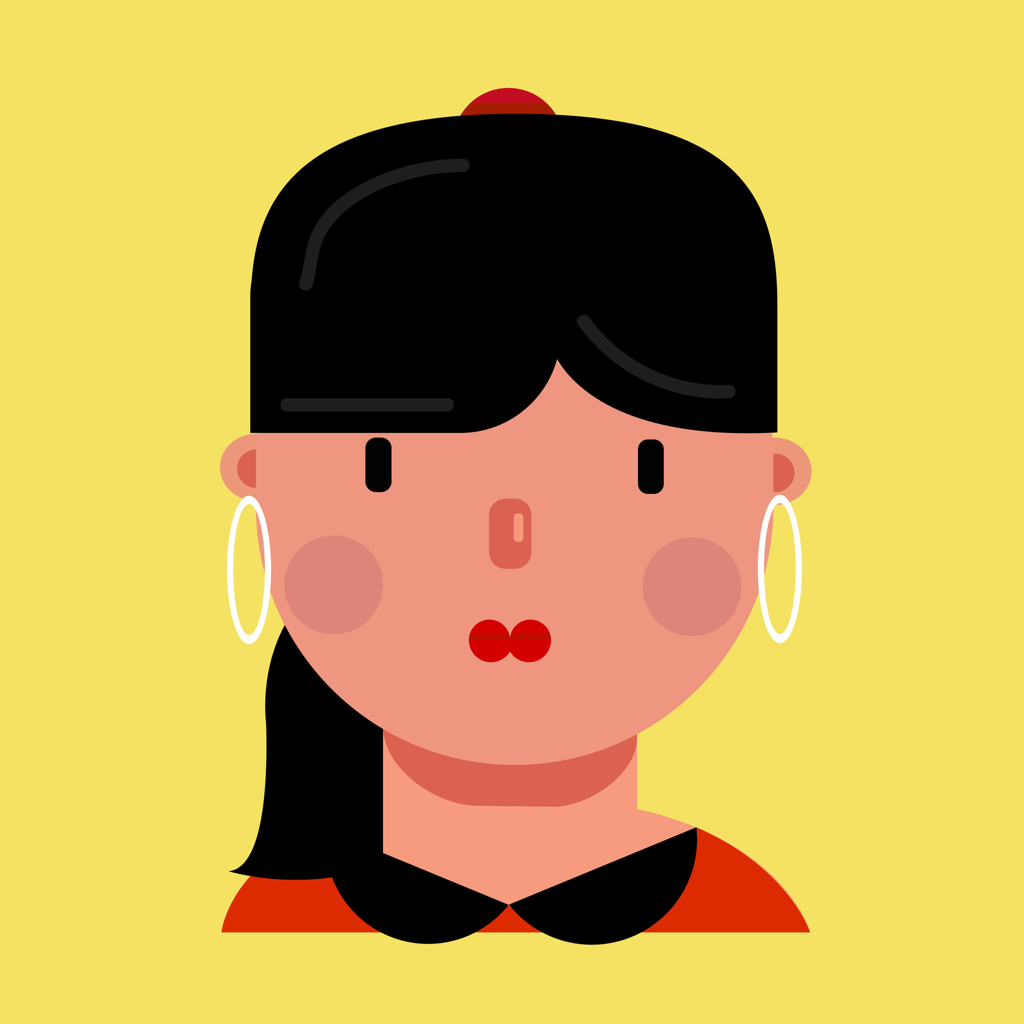 扁平风人物职业icon矢量图插画