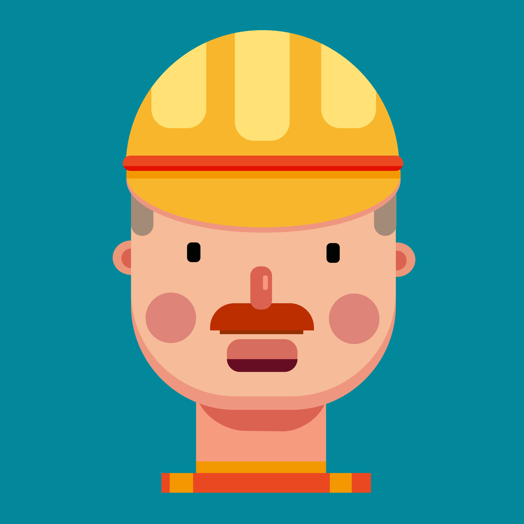 扁平风人物职业icon矢量图插画