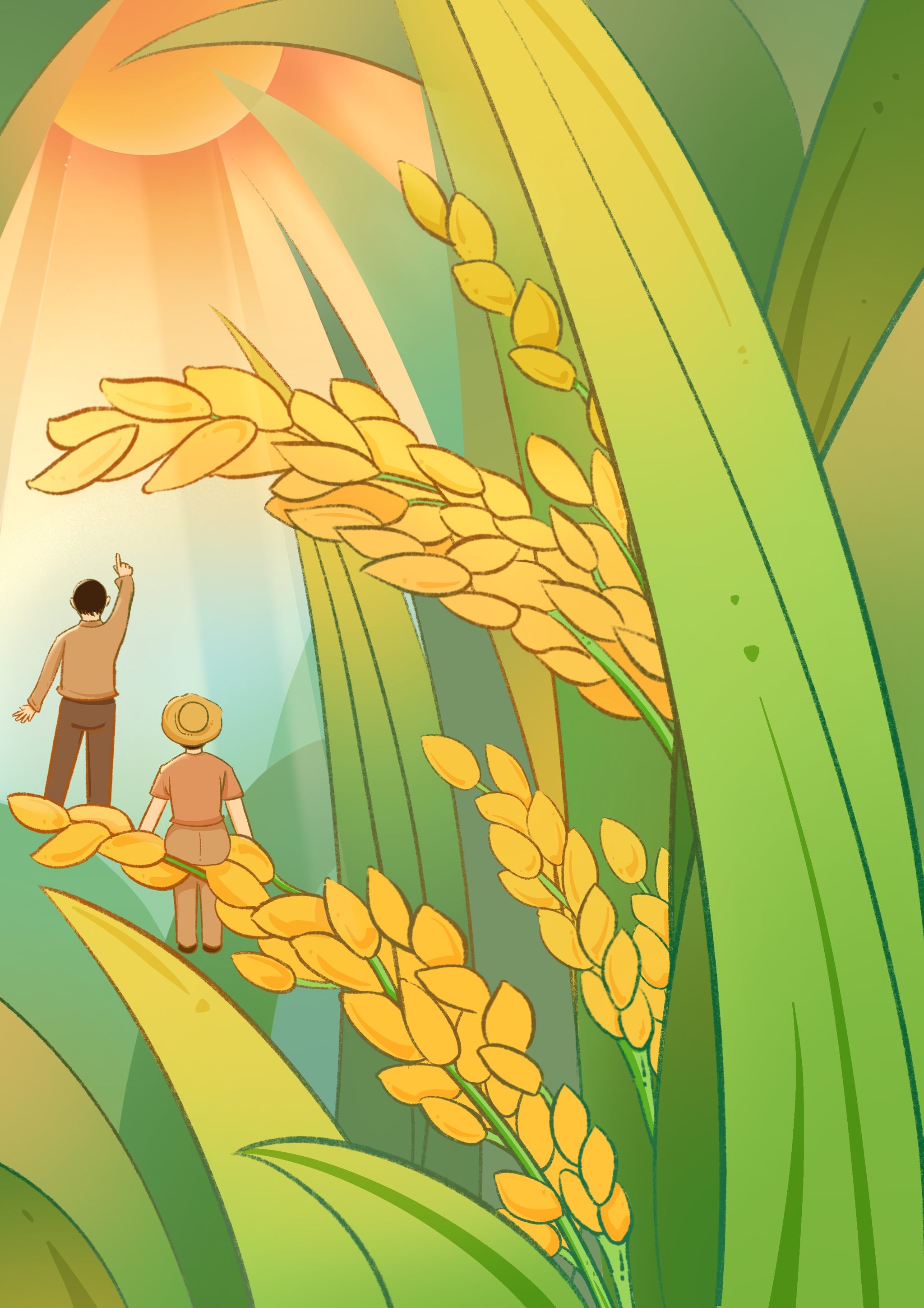 禾下乘凉梦 - 未太阳 - 原创作品 - 视觉中国(shijueme)