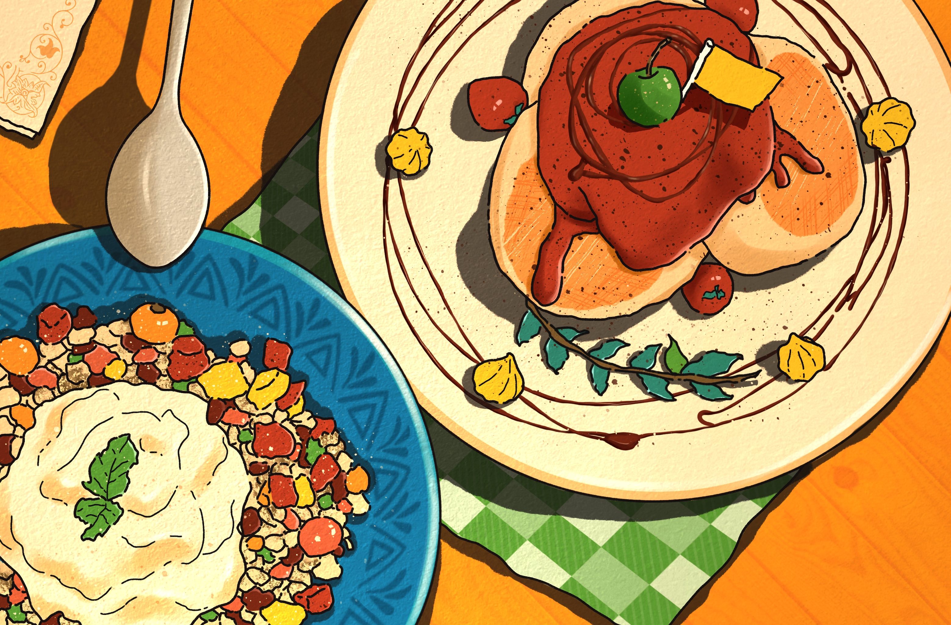 美食- 初九在画画 - 原创作品 - 视觉中国(爱视觉)