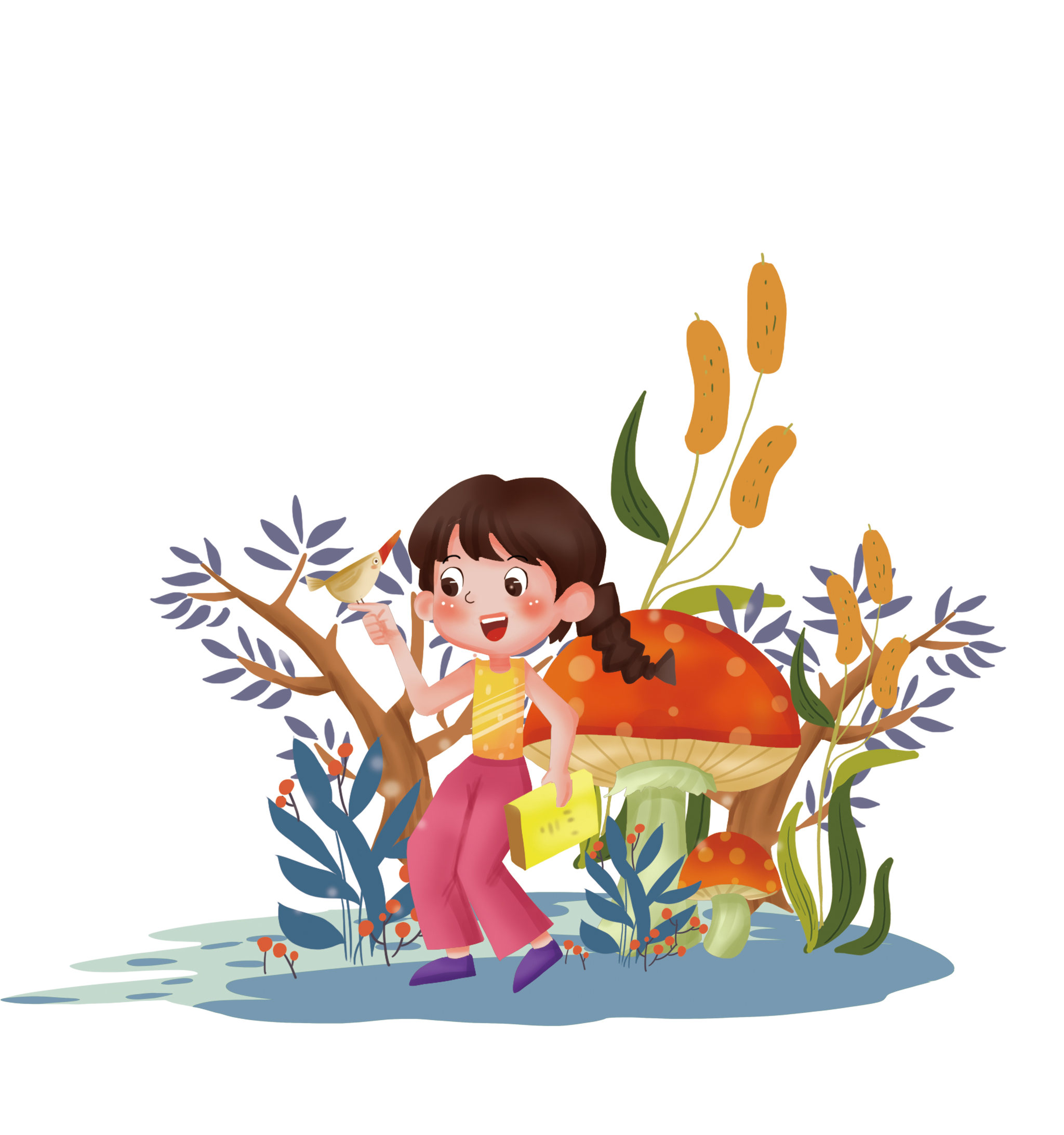 鸟语花香和谐自然