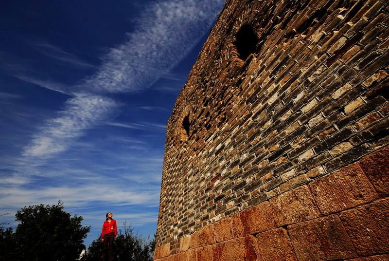 北京平谷的老城垣四座楼.