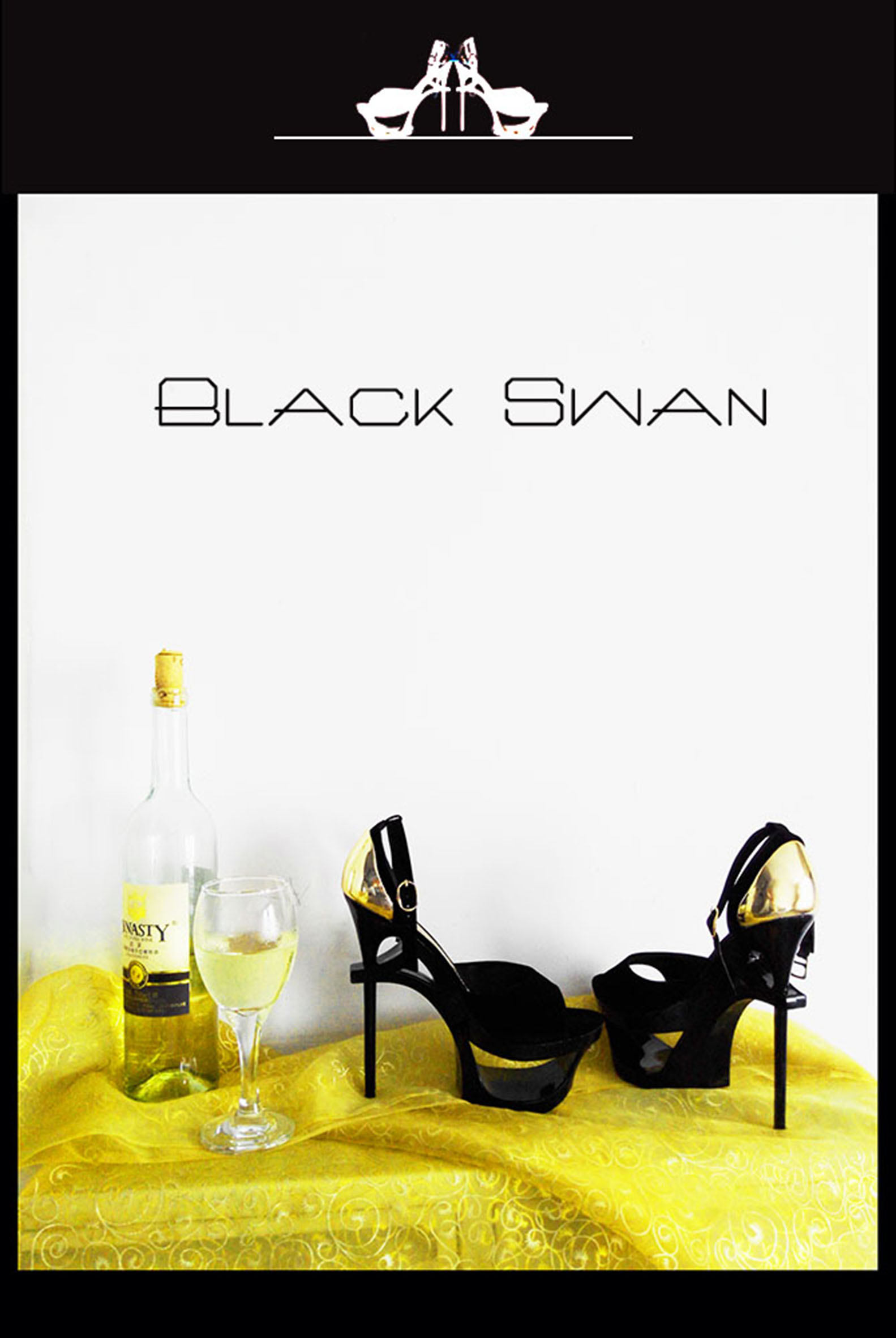 高跟鞋《black swan》广告视频 至尊诱惑 海报设计